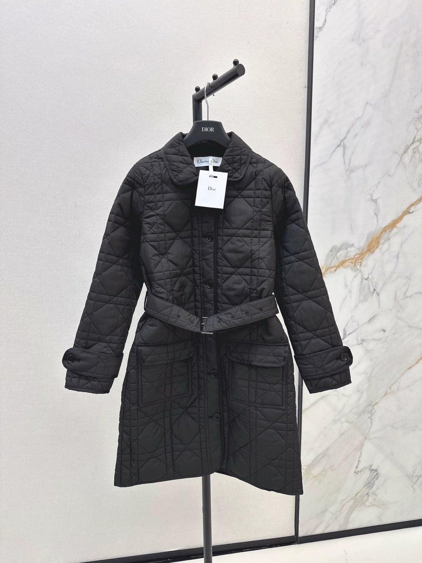 25fw Cotton collar long jacket