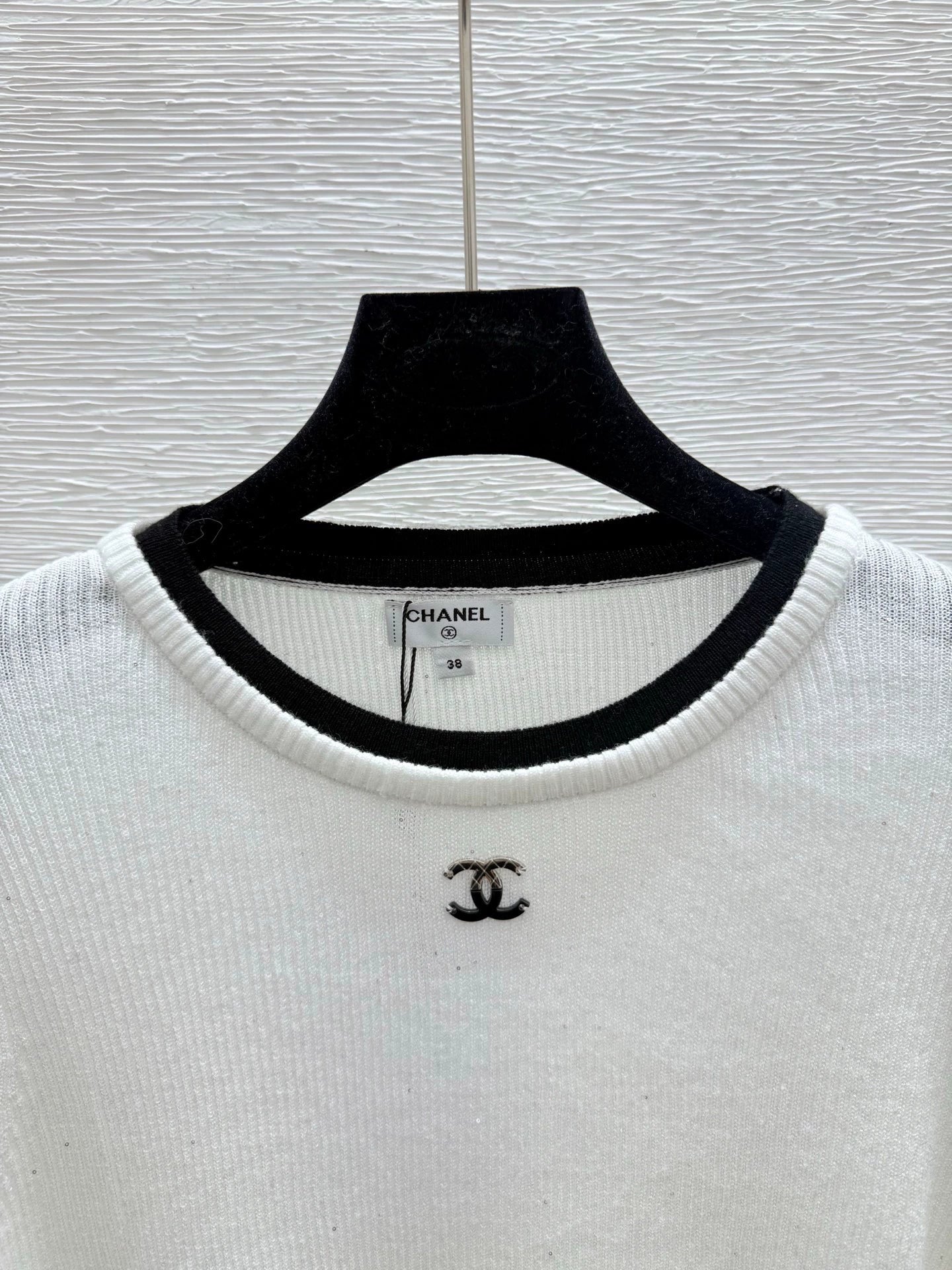 25fw Color blocked knitted sweater
