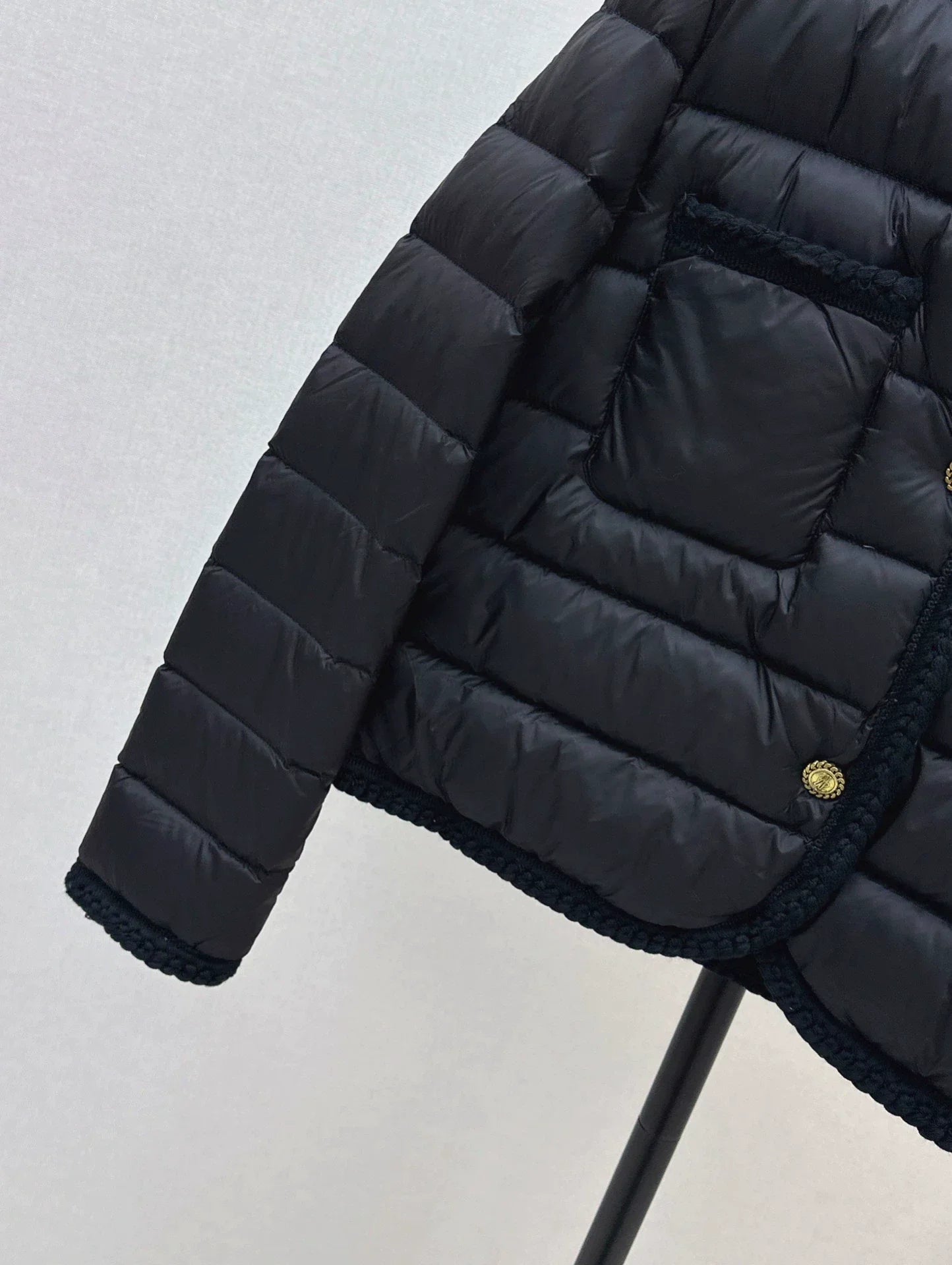 25fw Knitted and spliced down jacket