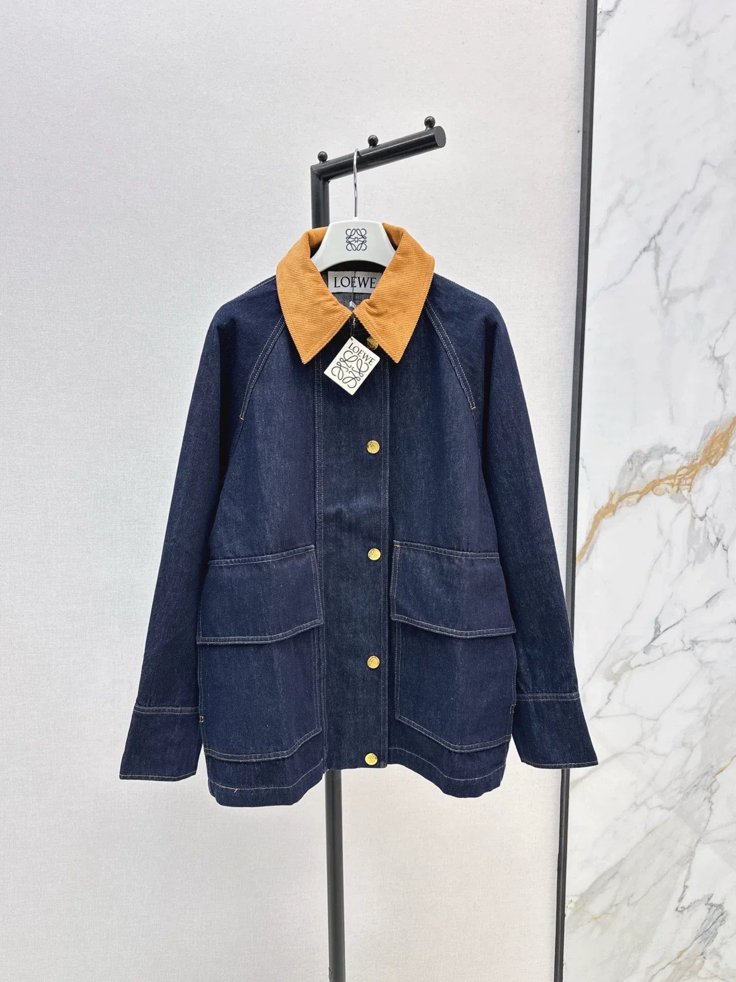 25fw Collar denim jacket
