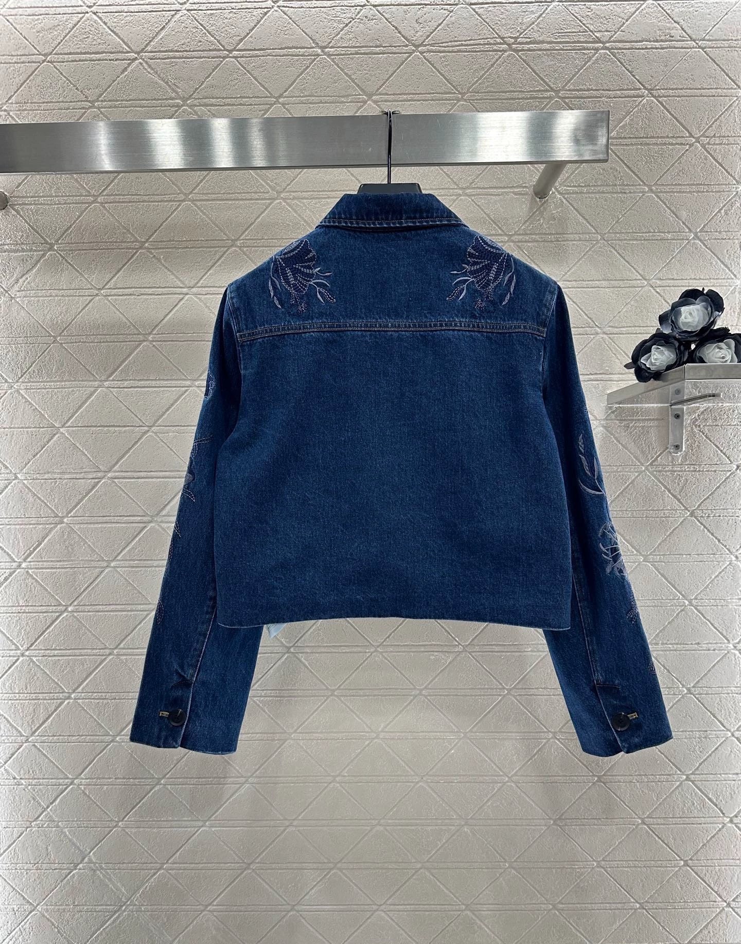 2025 Heavy industry embroidered denim jacket