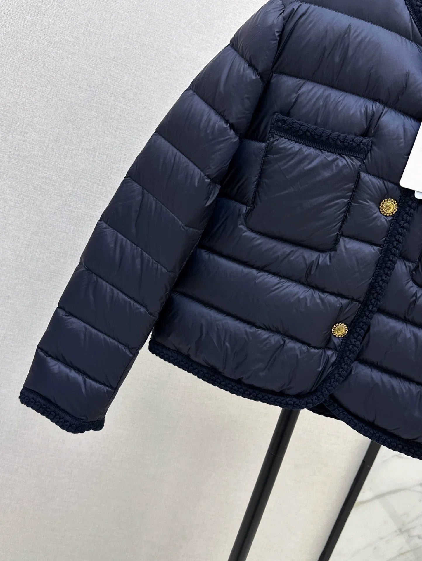 25fw Knitted and spliced down jacket