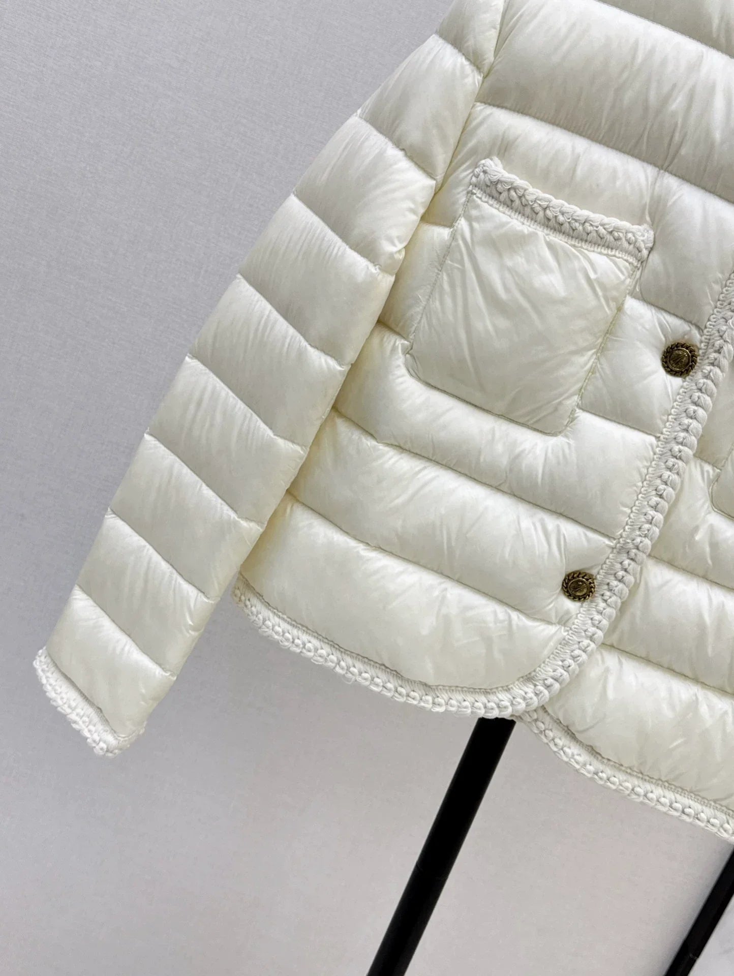 25fw Knitted and spliced down jacket