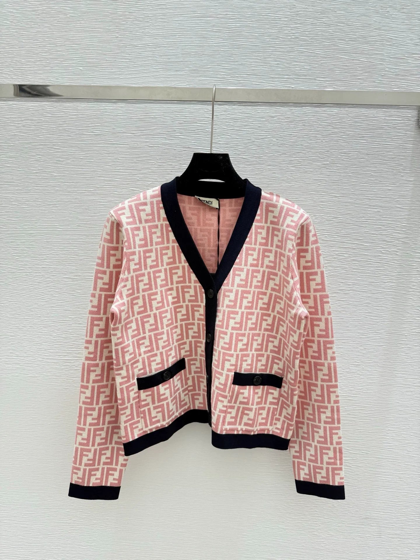 25fw Old flower knitted cardigan
