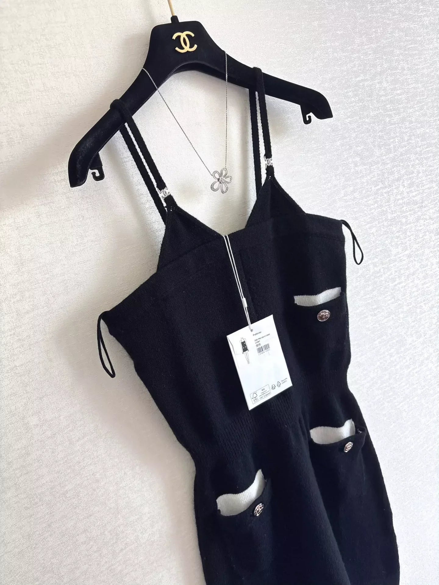 25fw Knitted camisole dress
