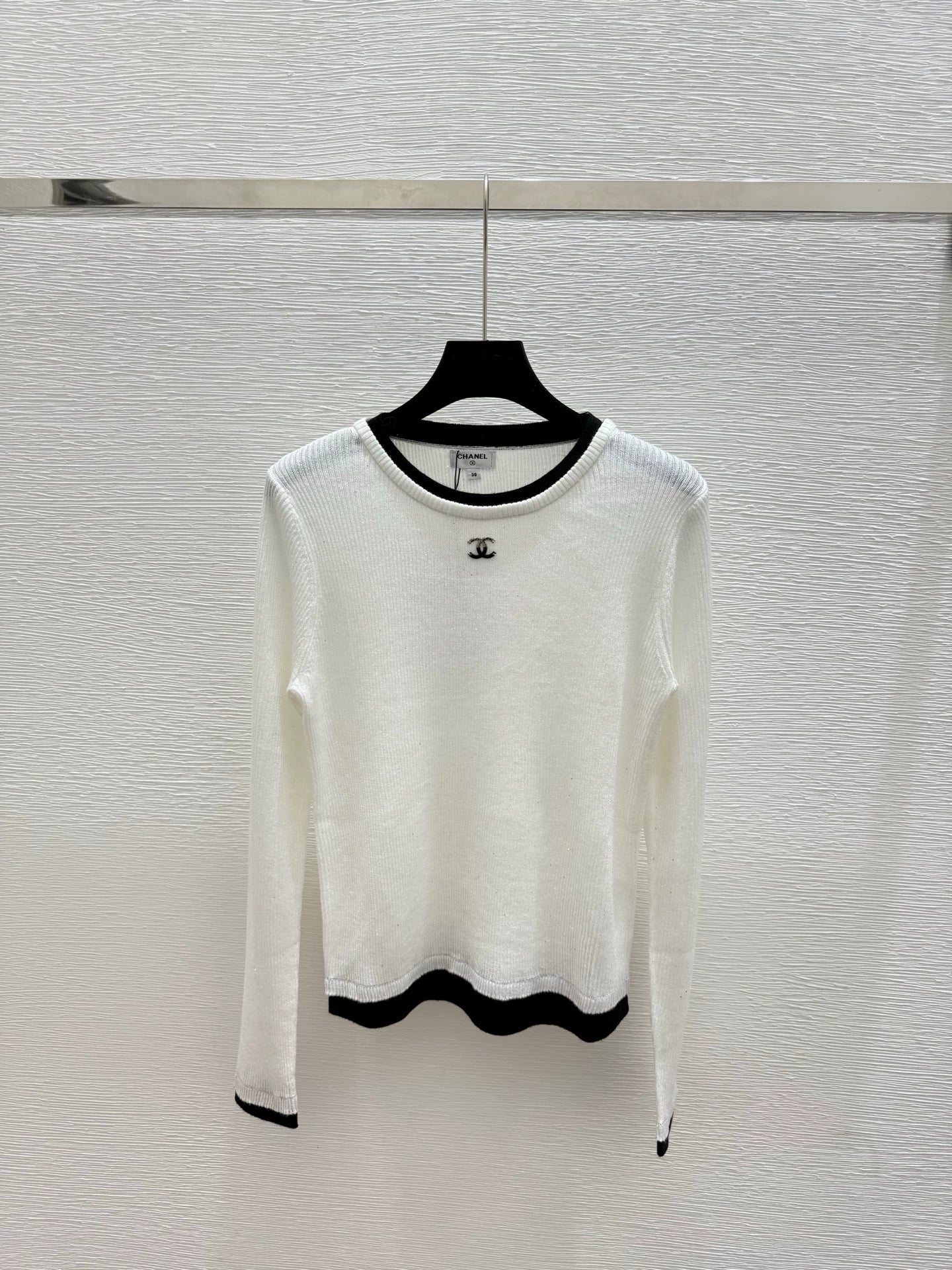 25fw Color blocked knitted sweater