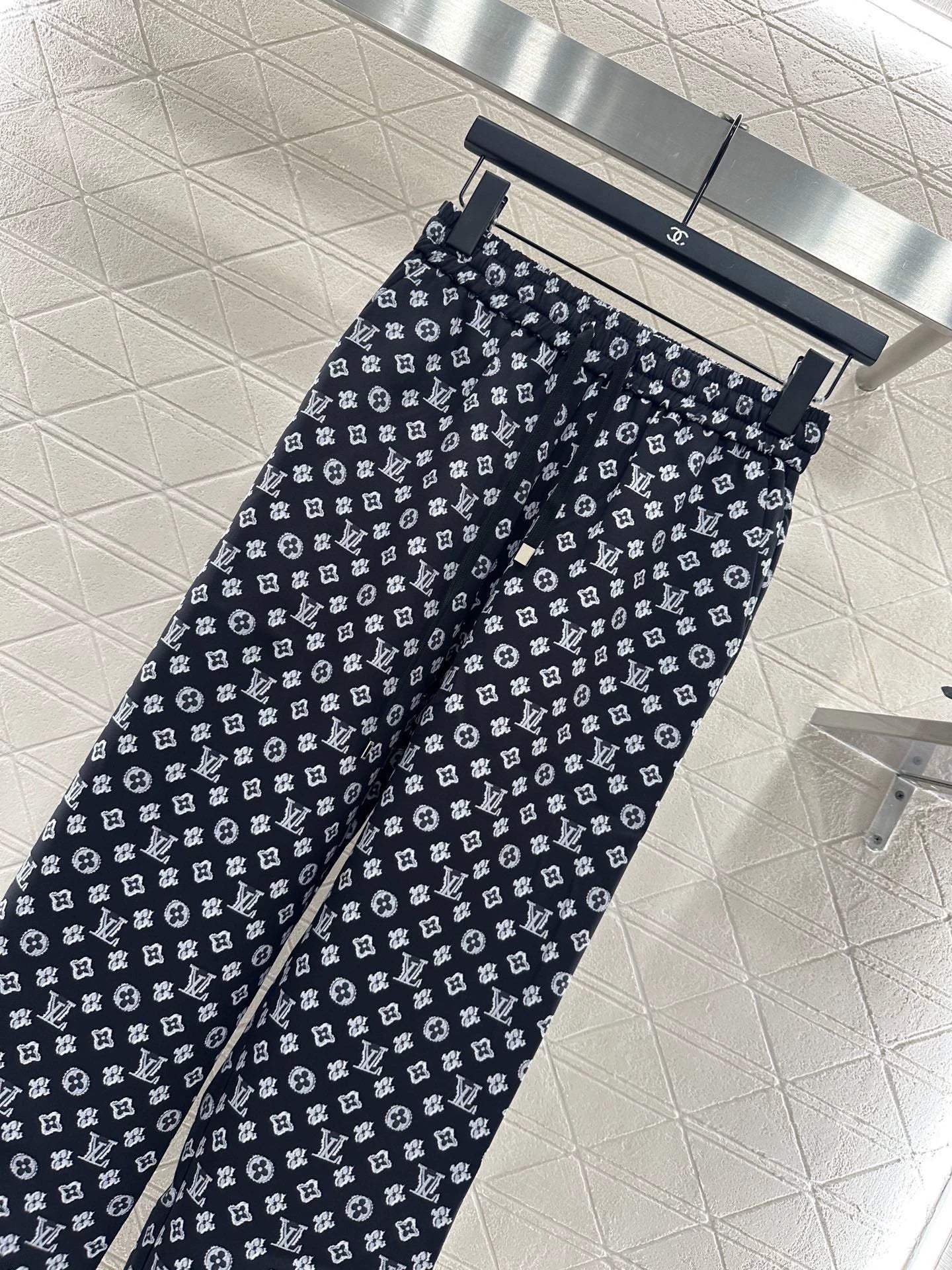 25fw Jacquard straight leg pants