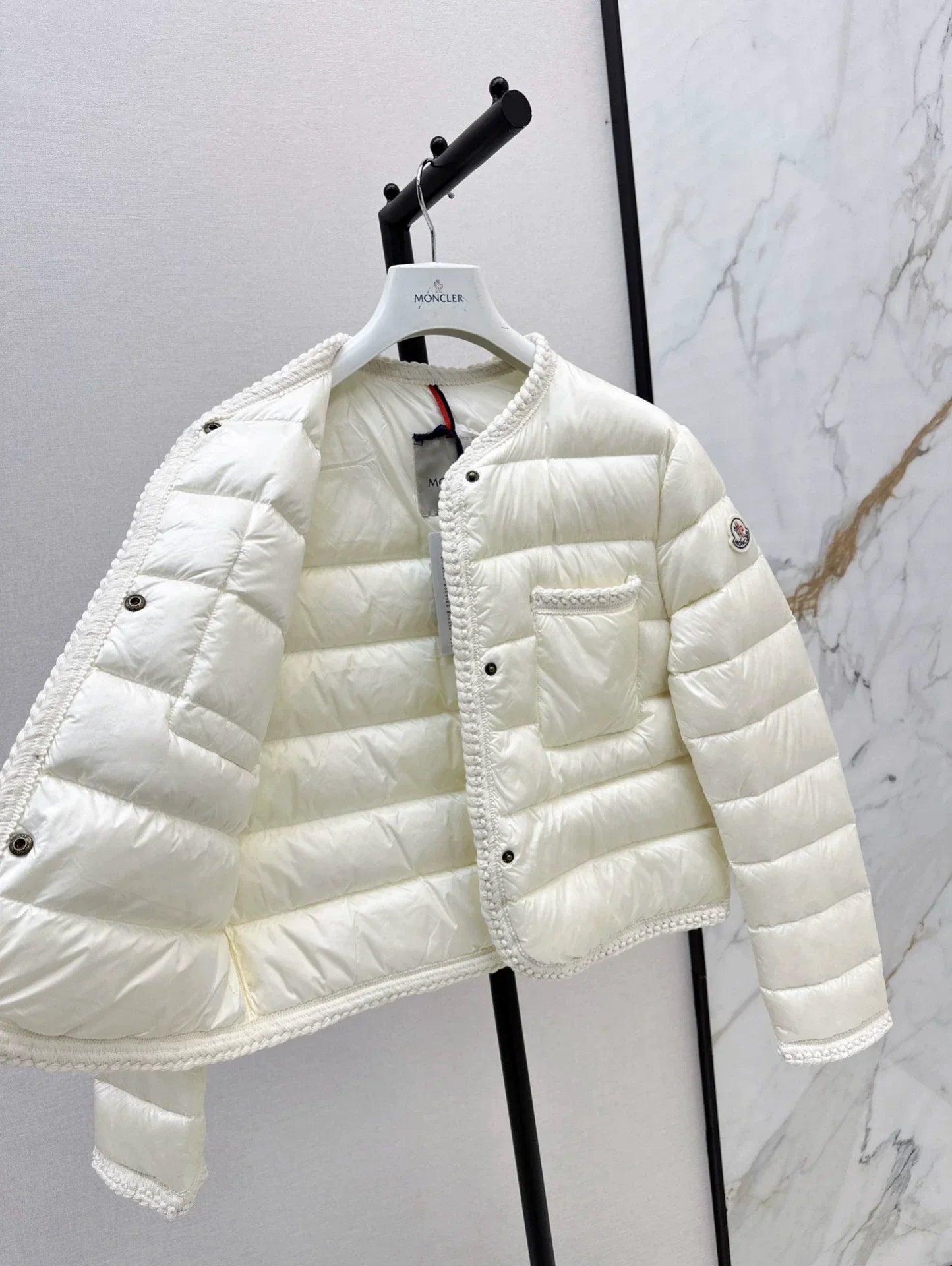 25fw Knitted and spliced down jacket