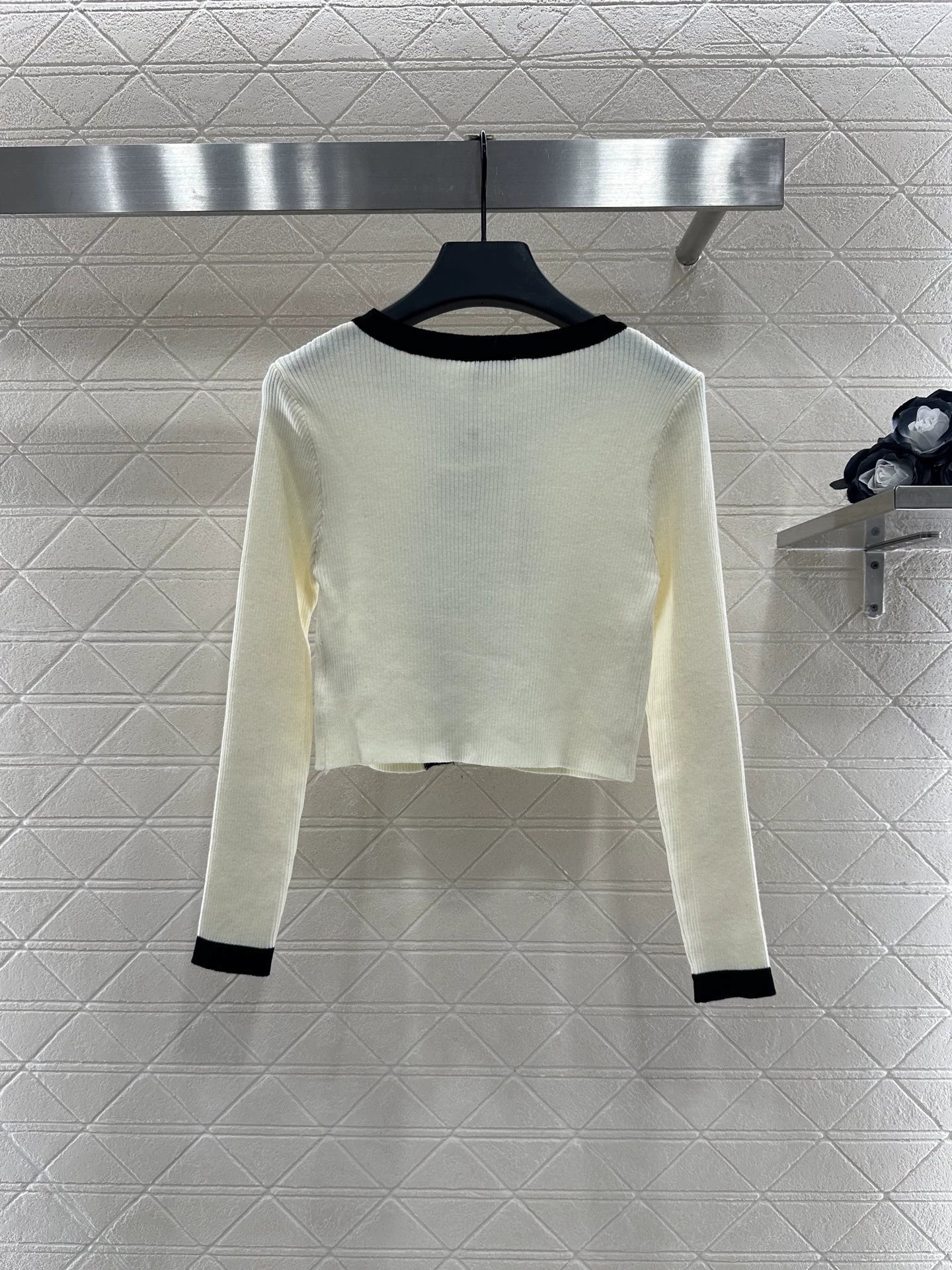 25fw Strap knit cardigan