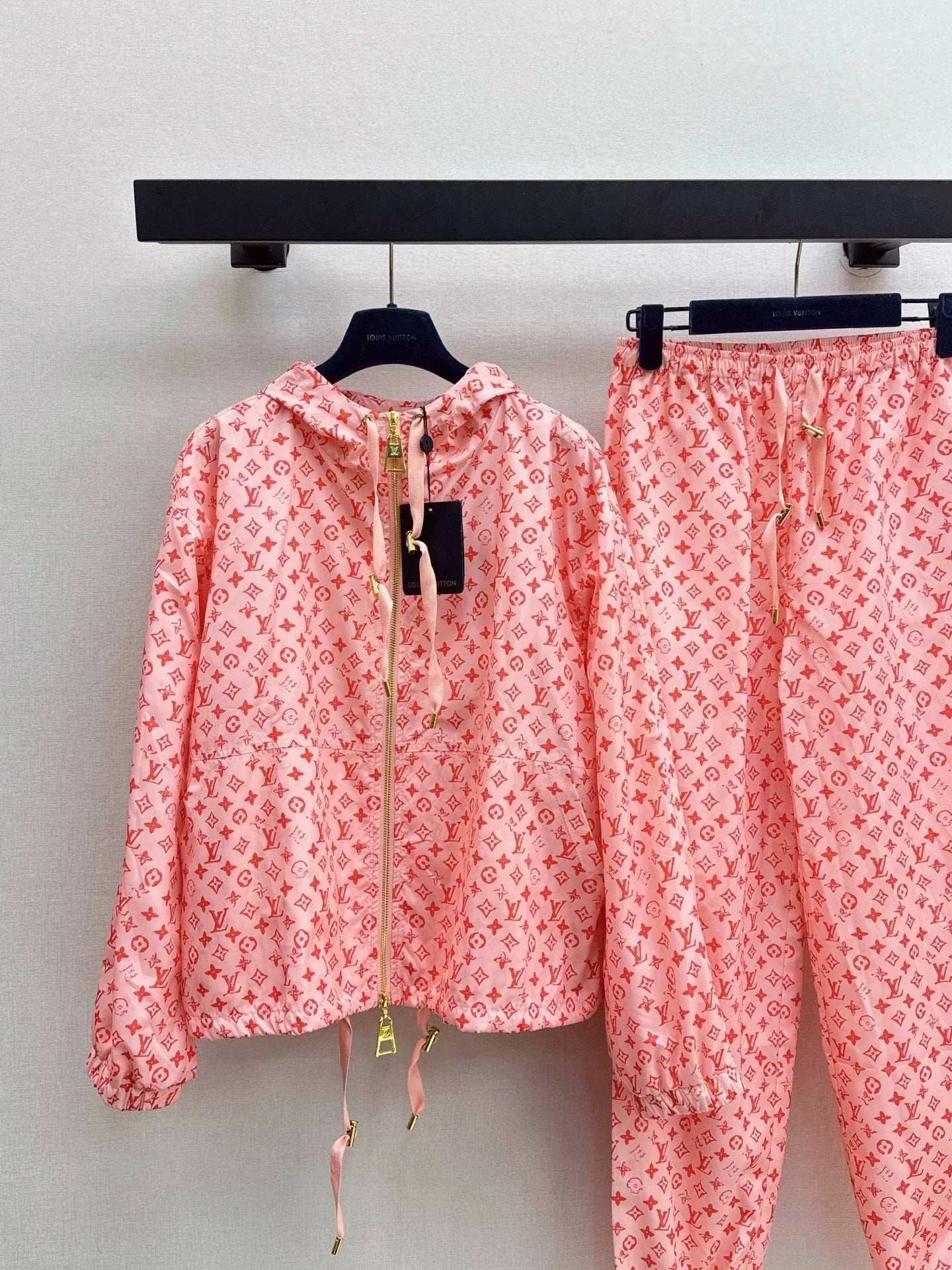 2025 Hooded printed jacket and pants set