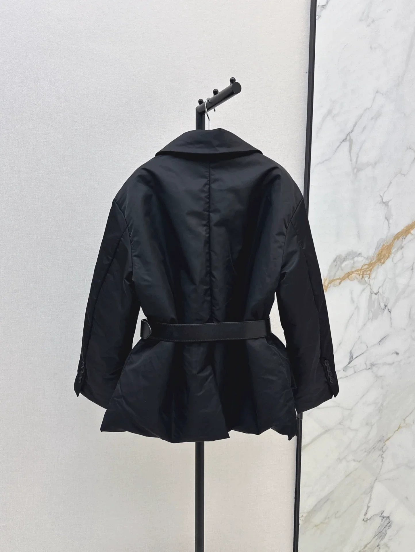 25fw Logo belt decoration suit style down jacket