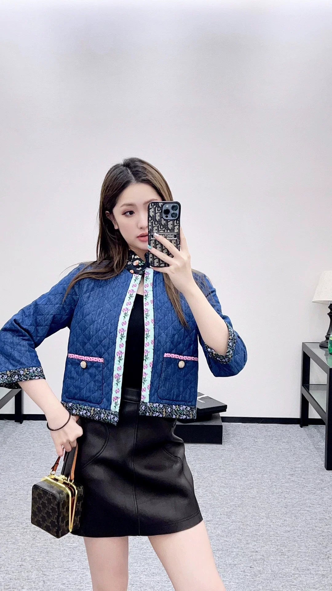 Val 25 Diamond-patterned jacket
