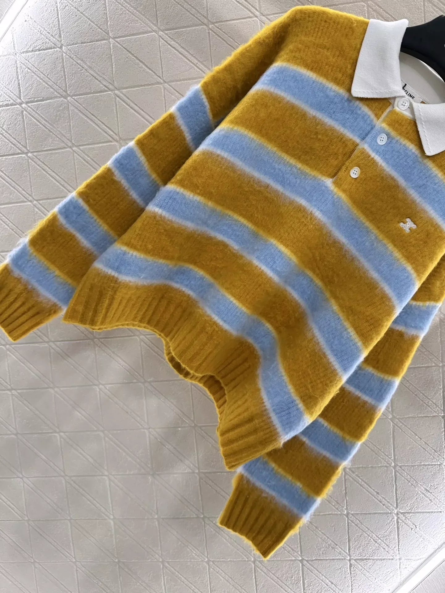 25fw New Striped Polo Sweater