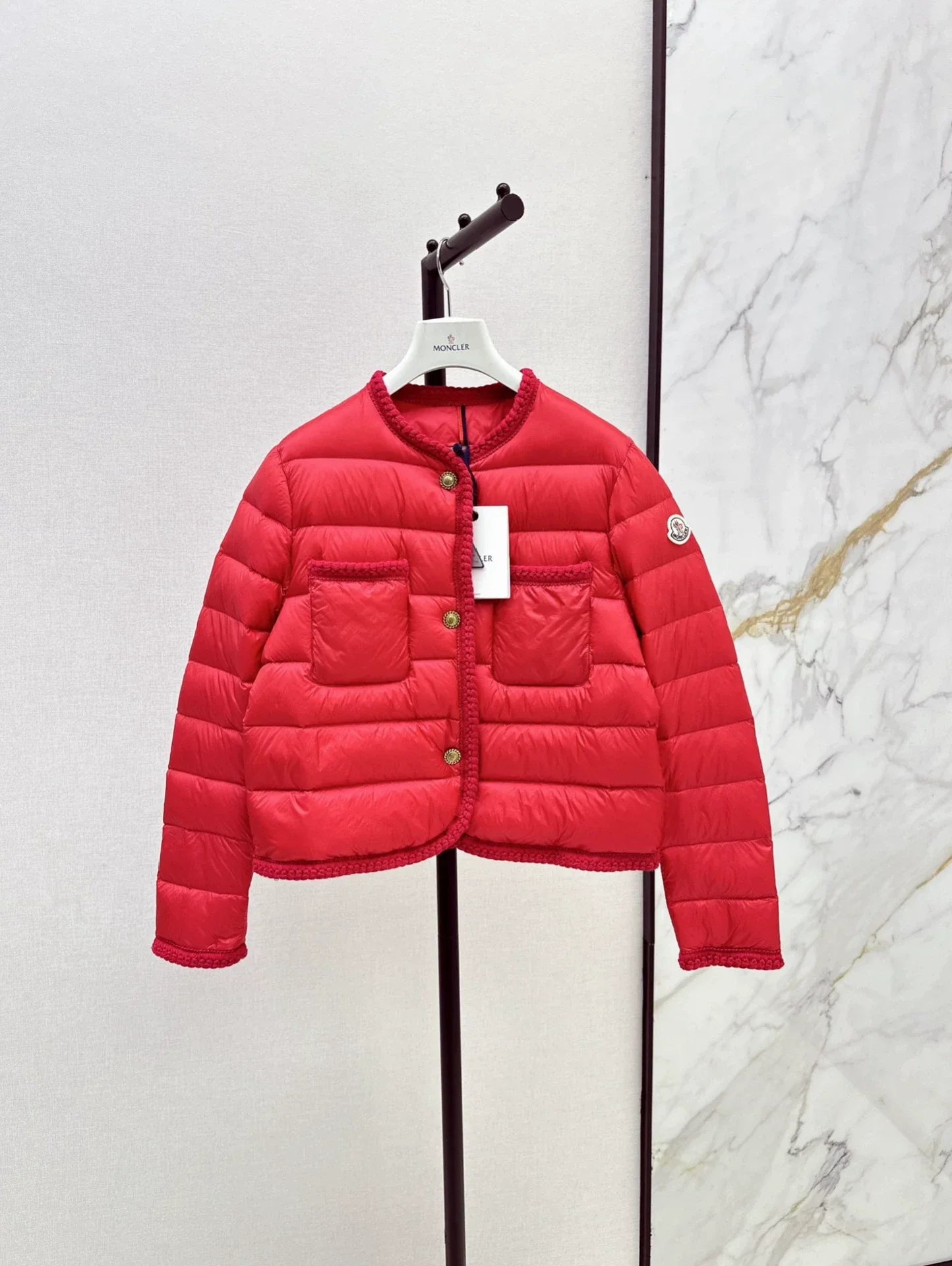 25fw Knitted and spliced down jacket