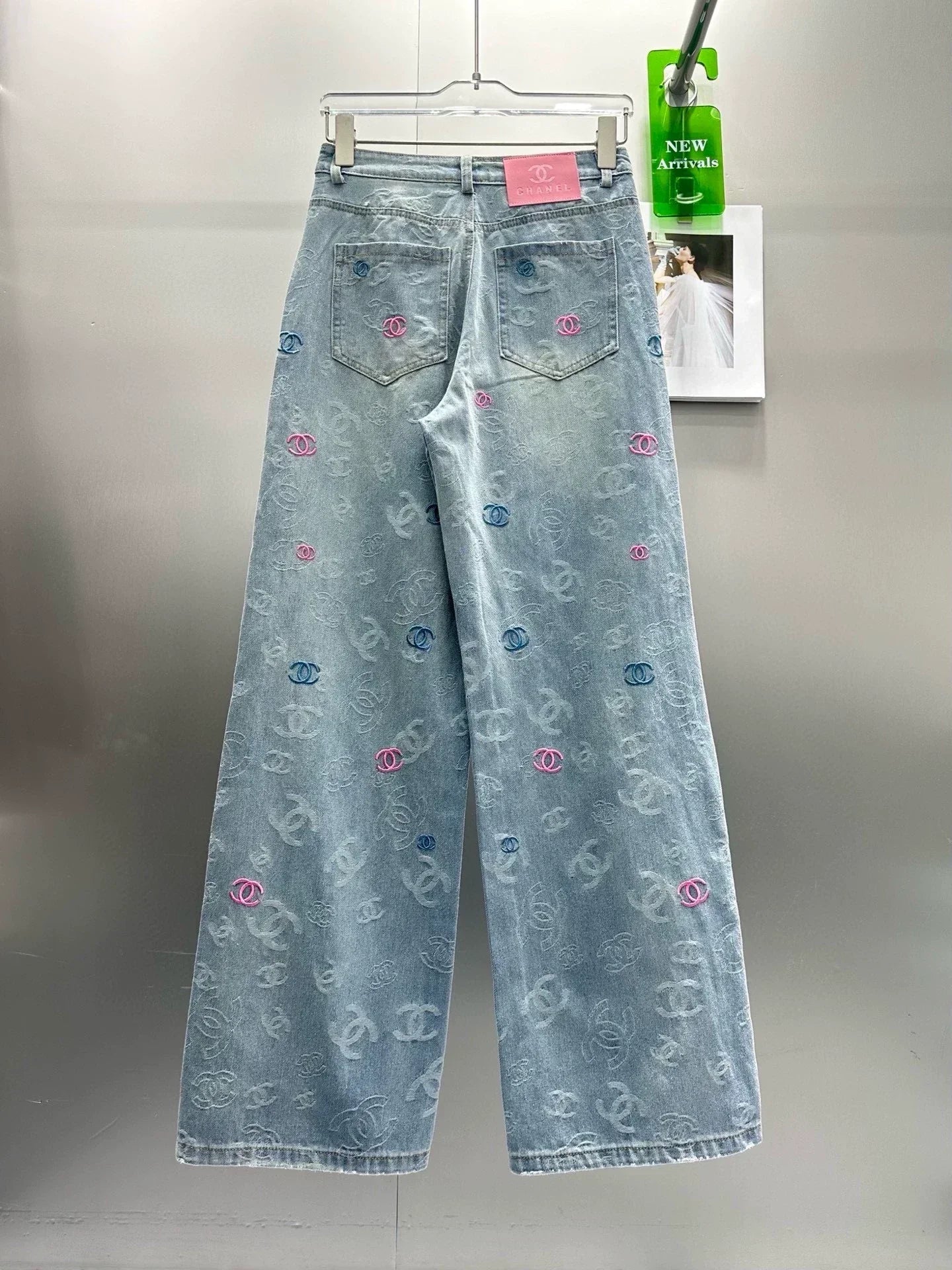 25 Summer new design jacquard jeans