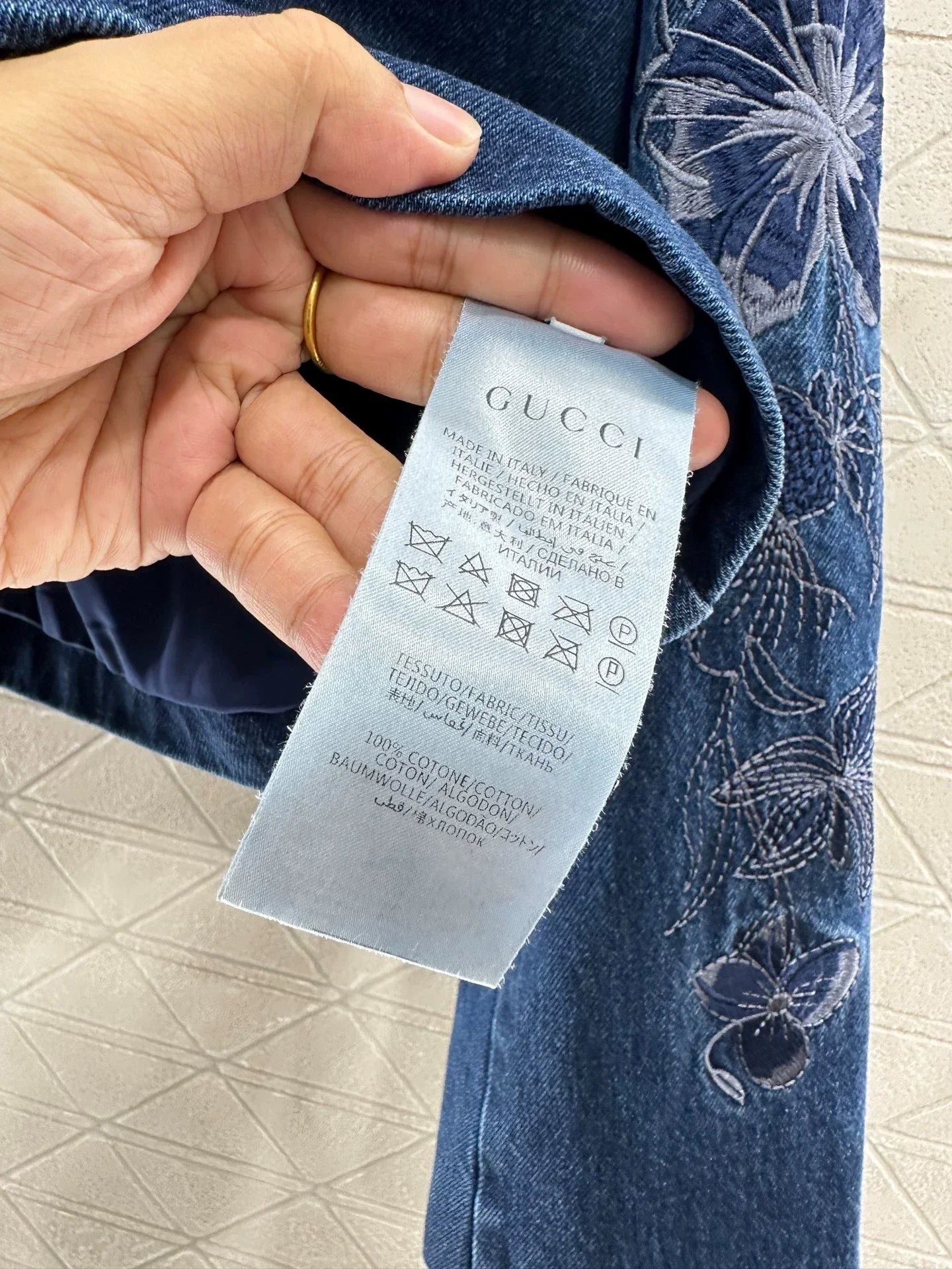 2025 Heavy industry embroidered denim jacket