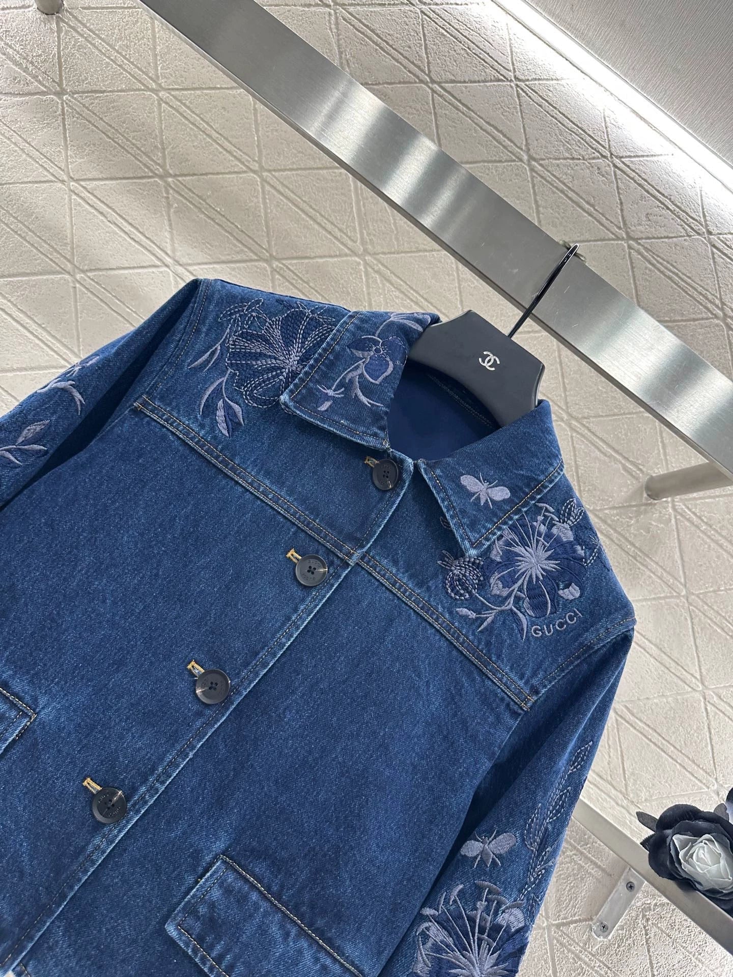 2025 Heavy industry embroidered denim jacket
