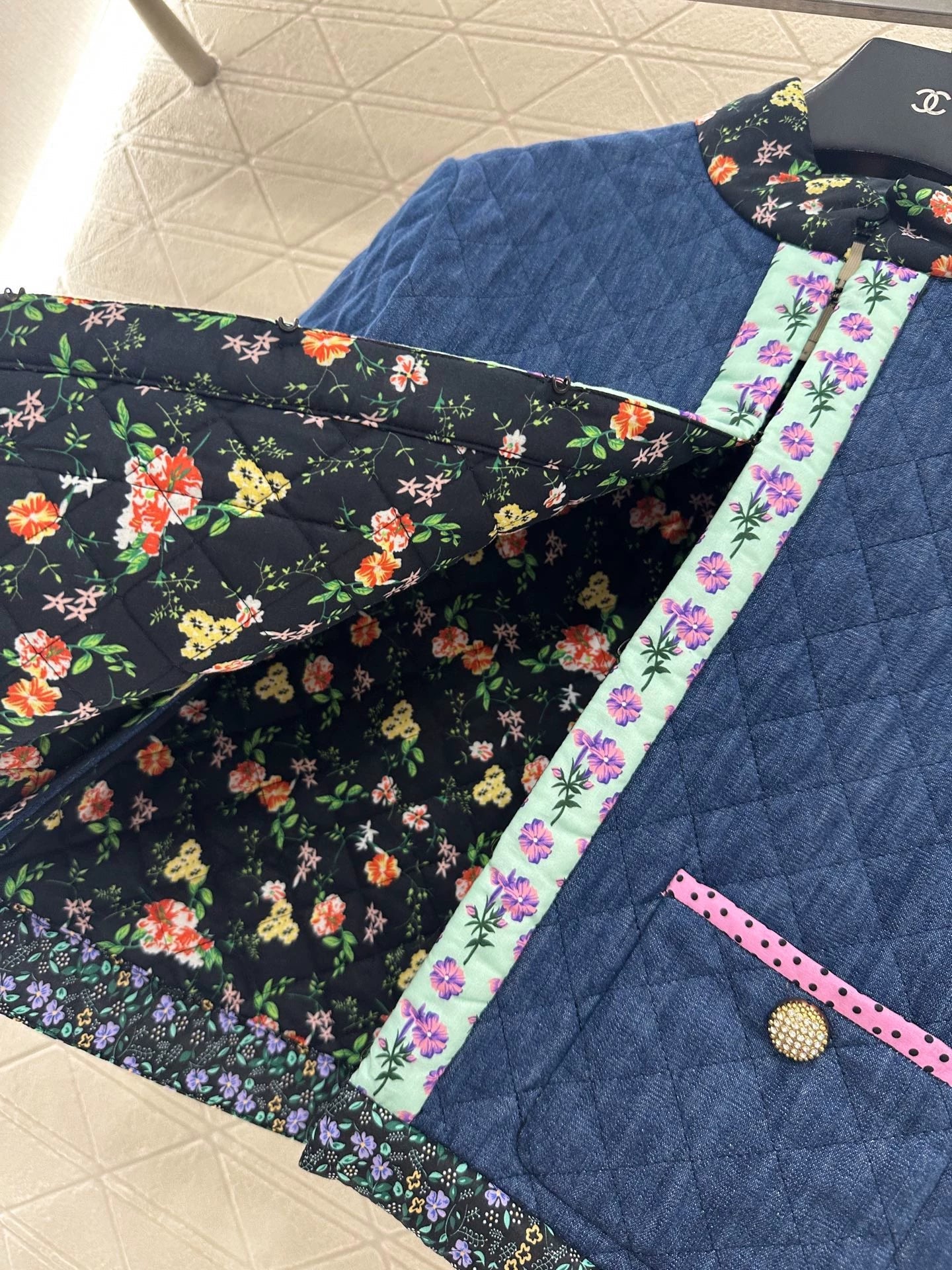 Val 25 Diamond-patterned jacket