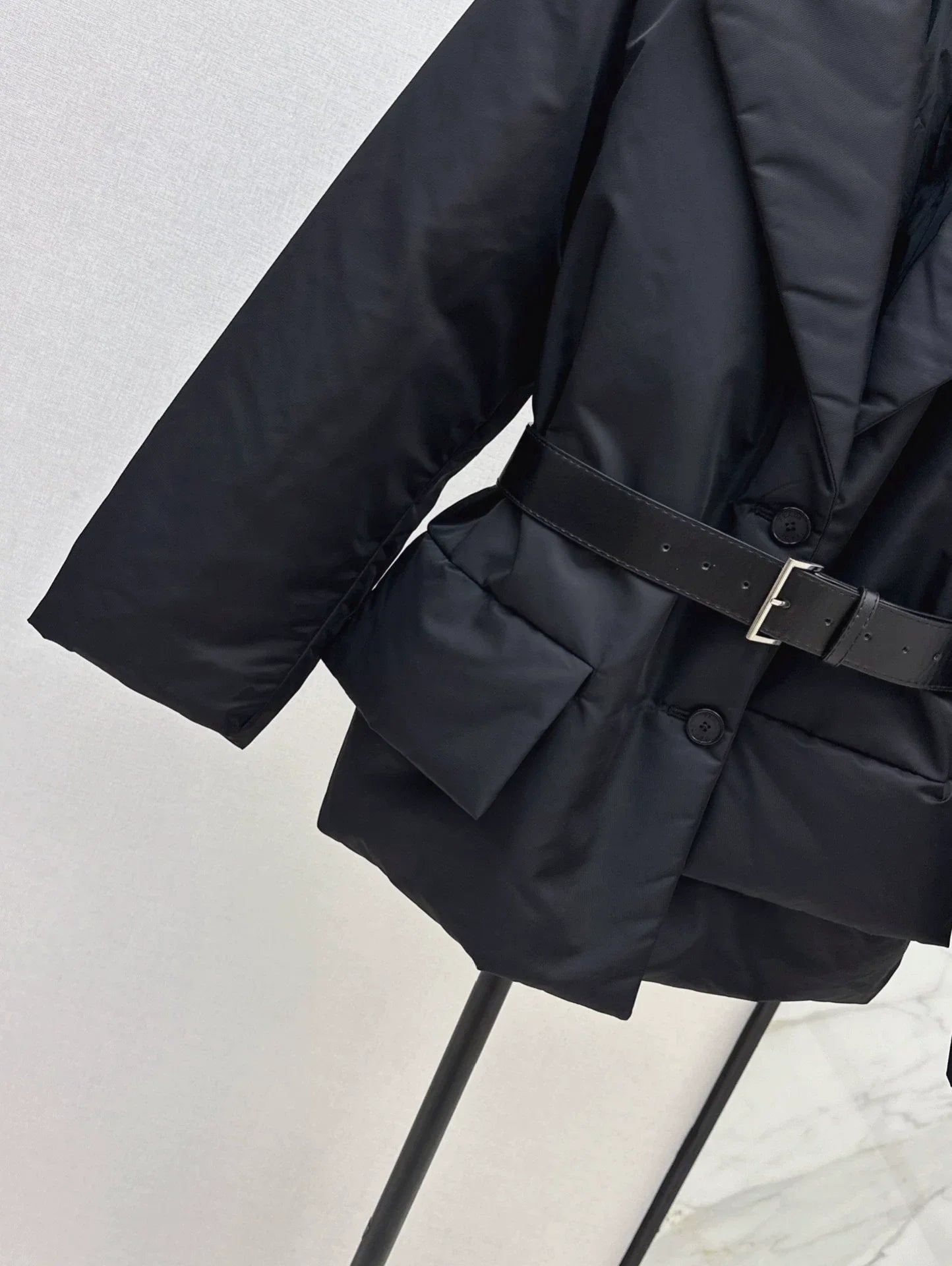25fw Logo belt decoration suit style down jacket