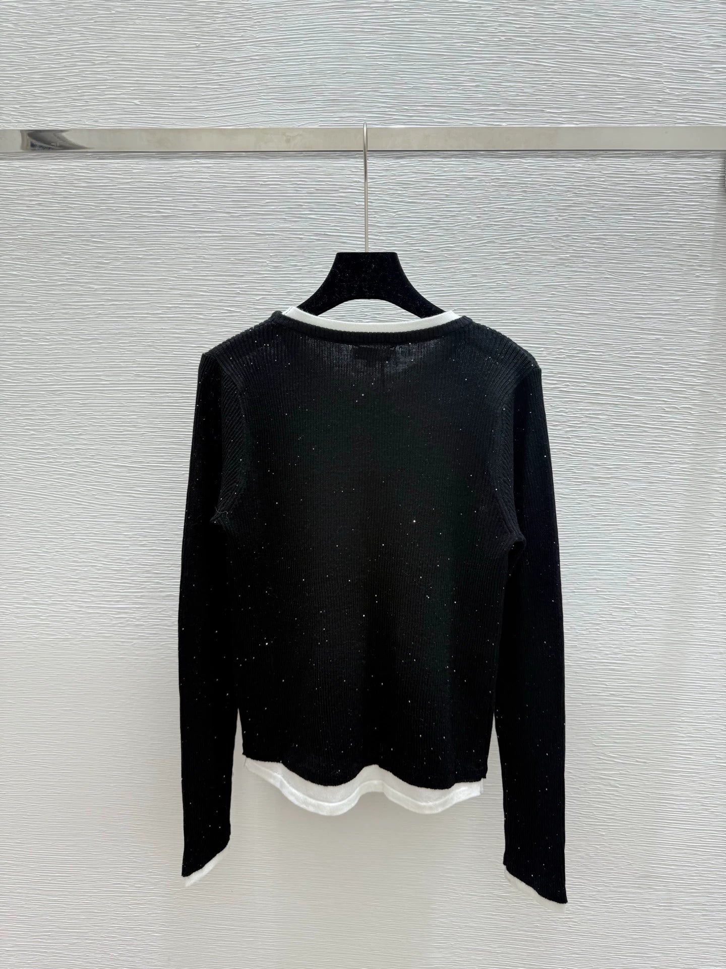 25fw Color blocked knitted sweater