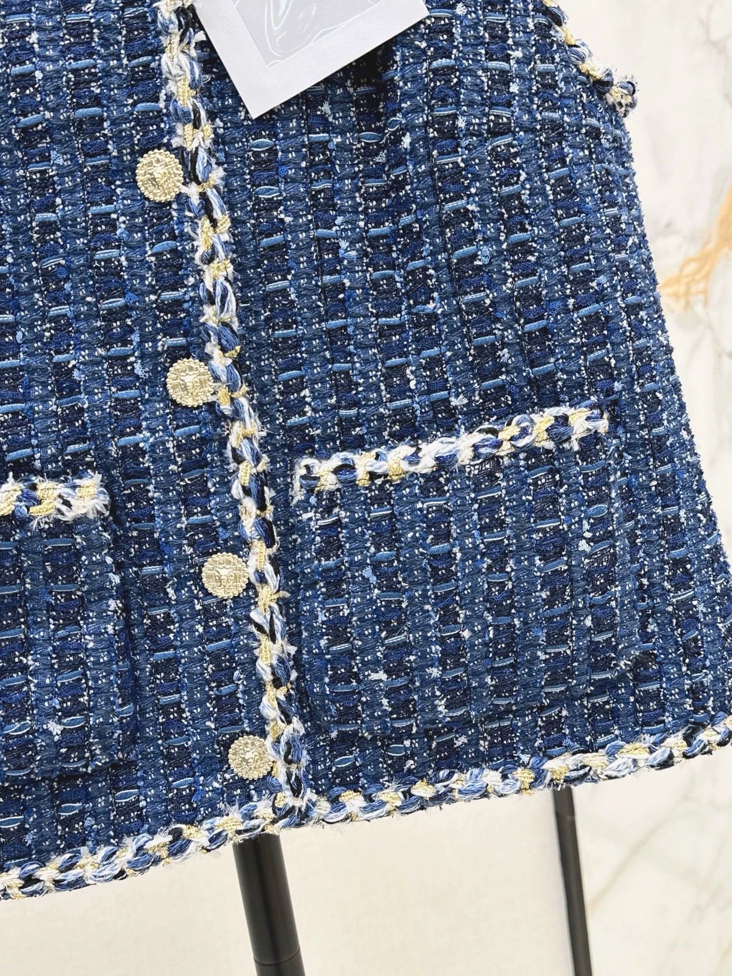 25fw Rough woolen woven vest