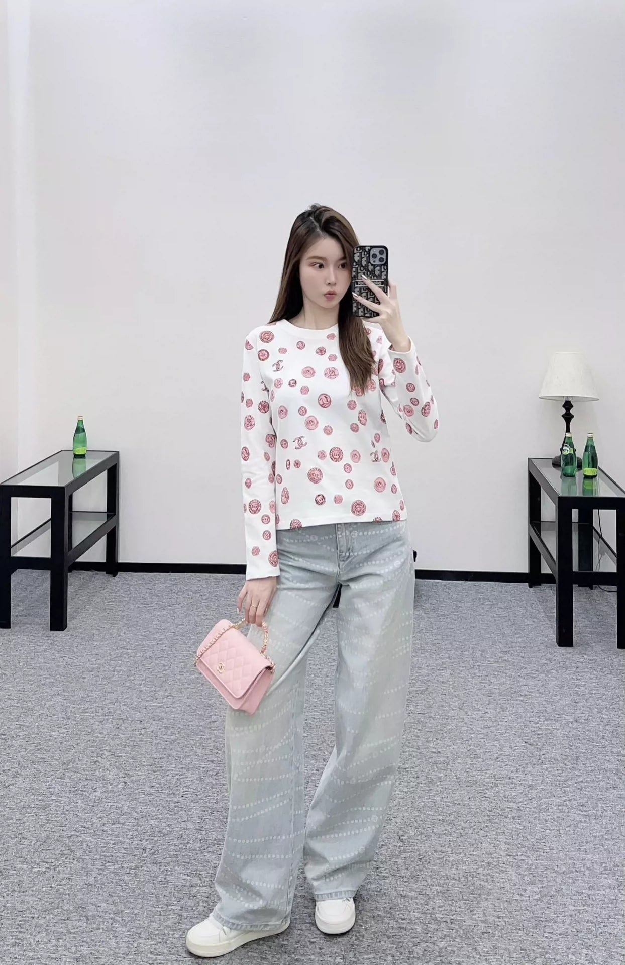 25fw Camellia Round Neck Long Sleeve