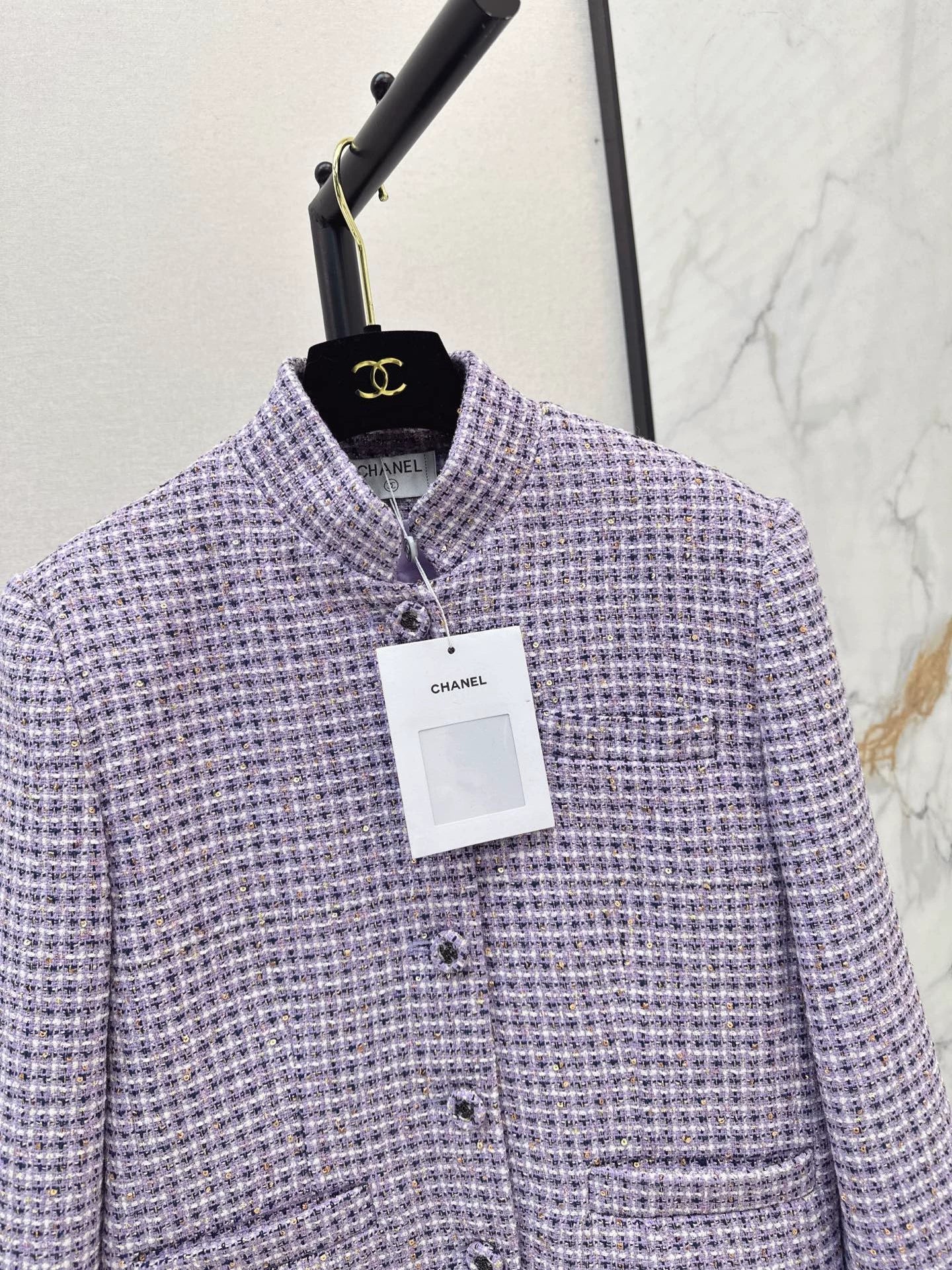 25 Weaving plaid jacket