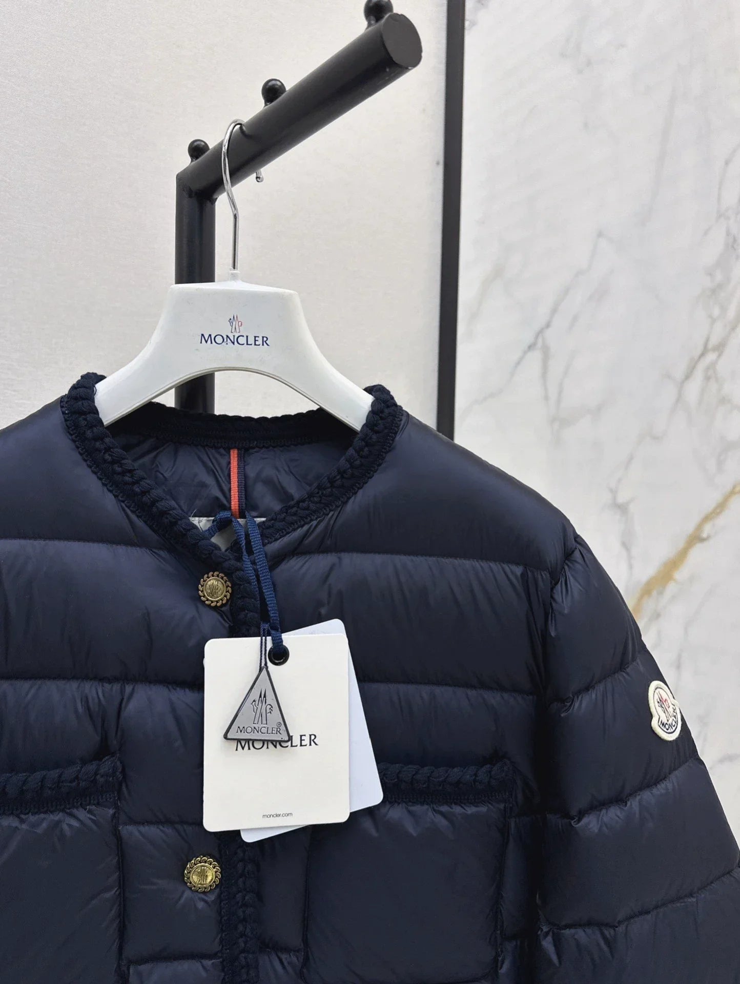 25fw Knitted and spliced down jacket