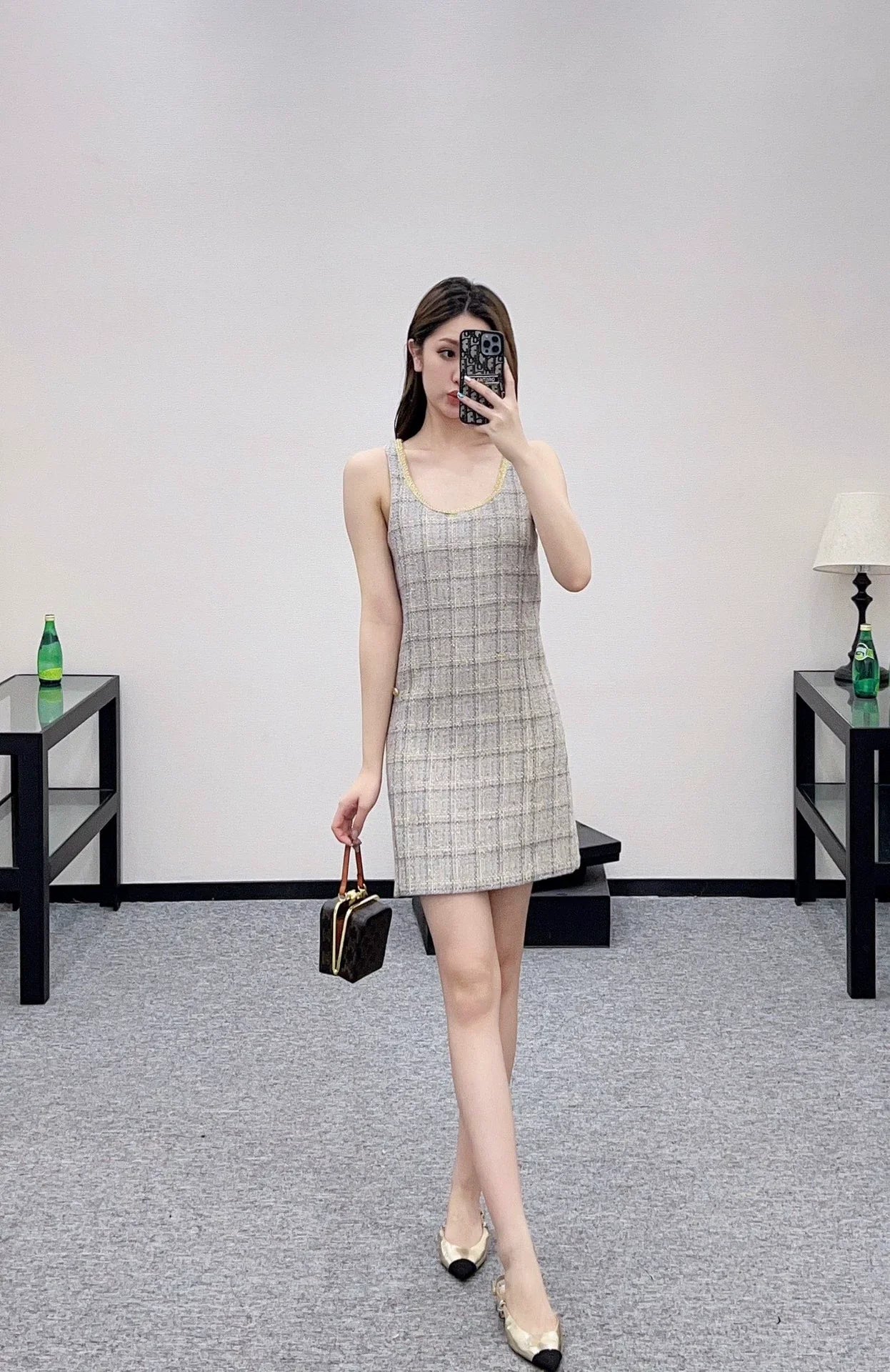 C 25 Wool woolen vest skirt
