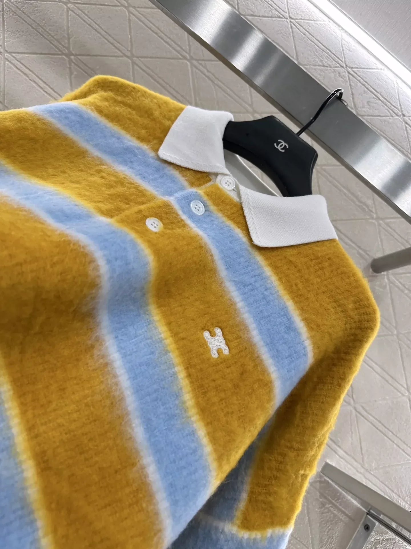 25fw New Striped Polo Sweater