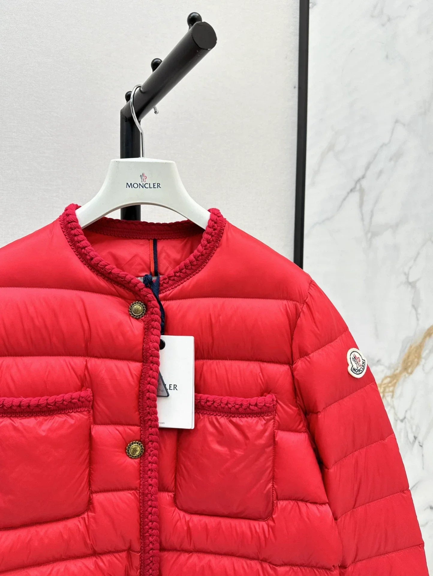 25fw Knitted and spliced down jacket