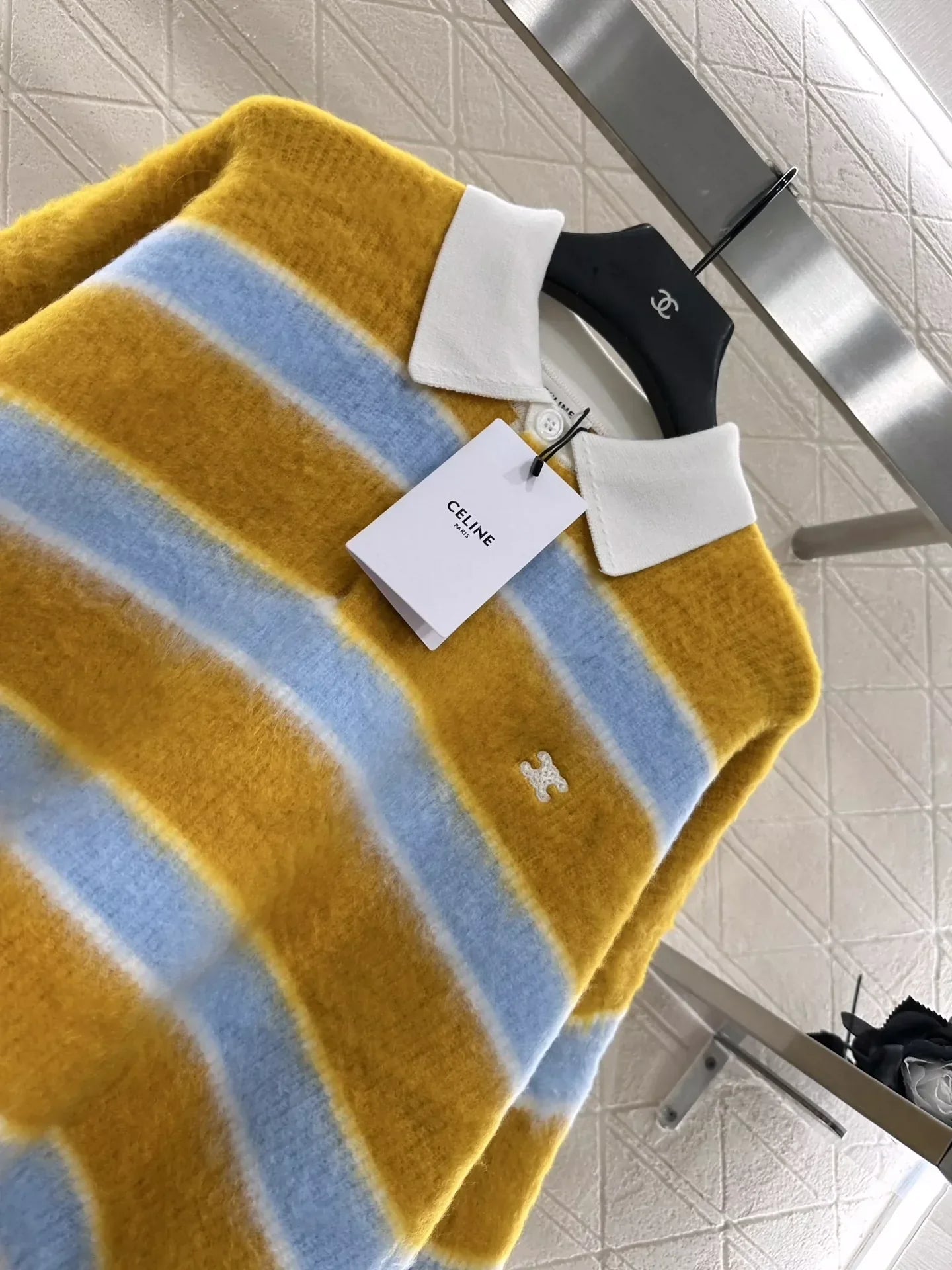 25fw New Striped Polo Sweater