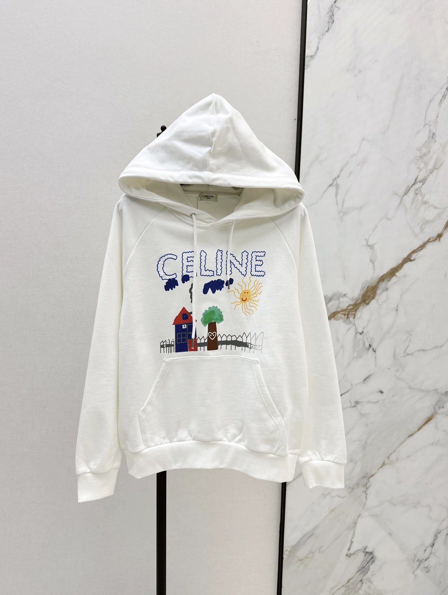 25fw Graffiti hooded sweatshirt