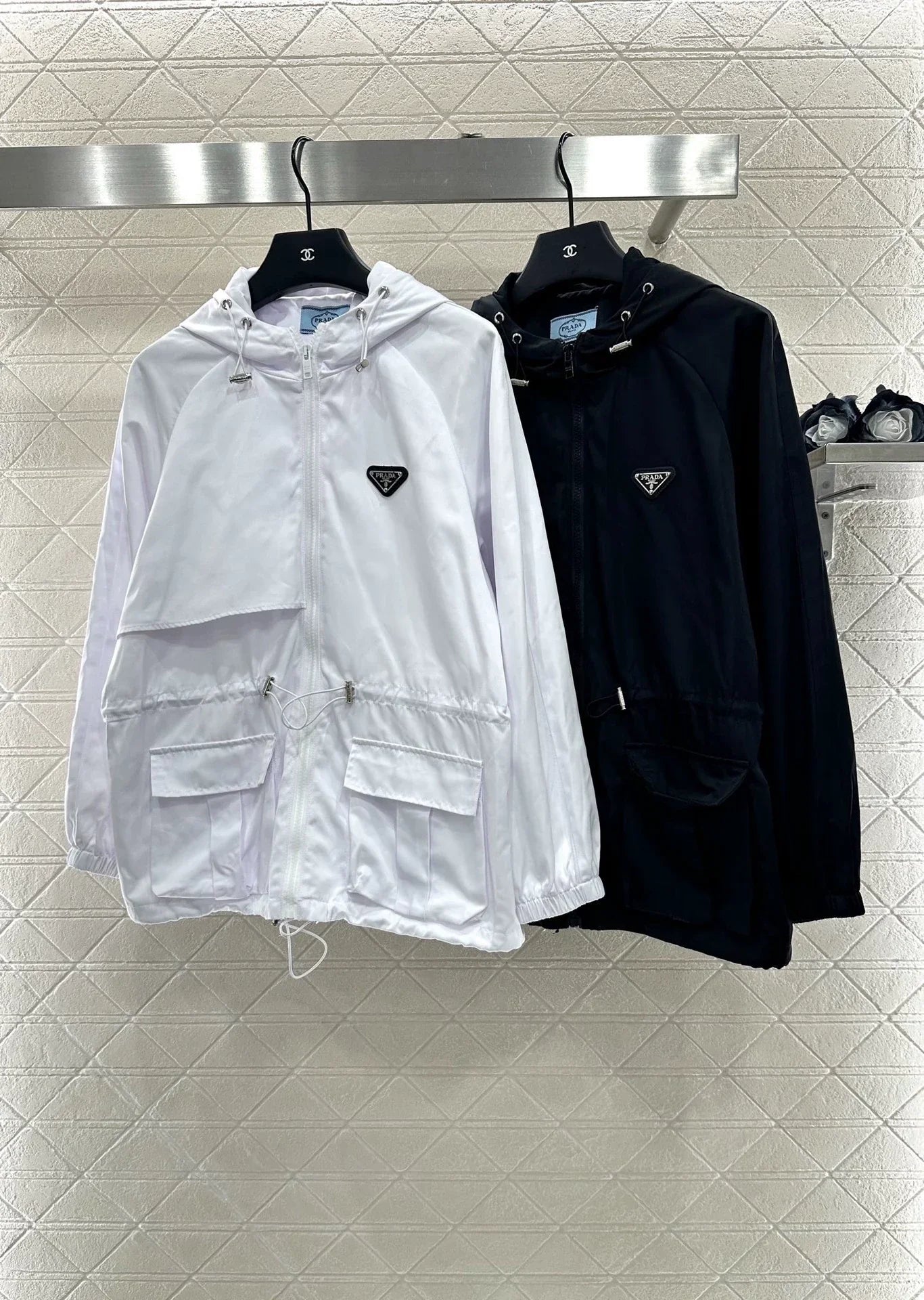 2025 Hooded drawstring jacket