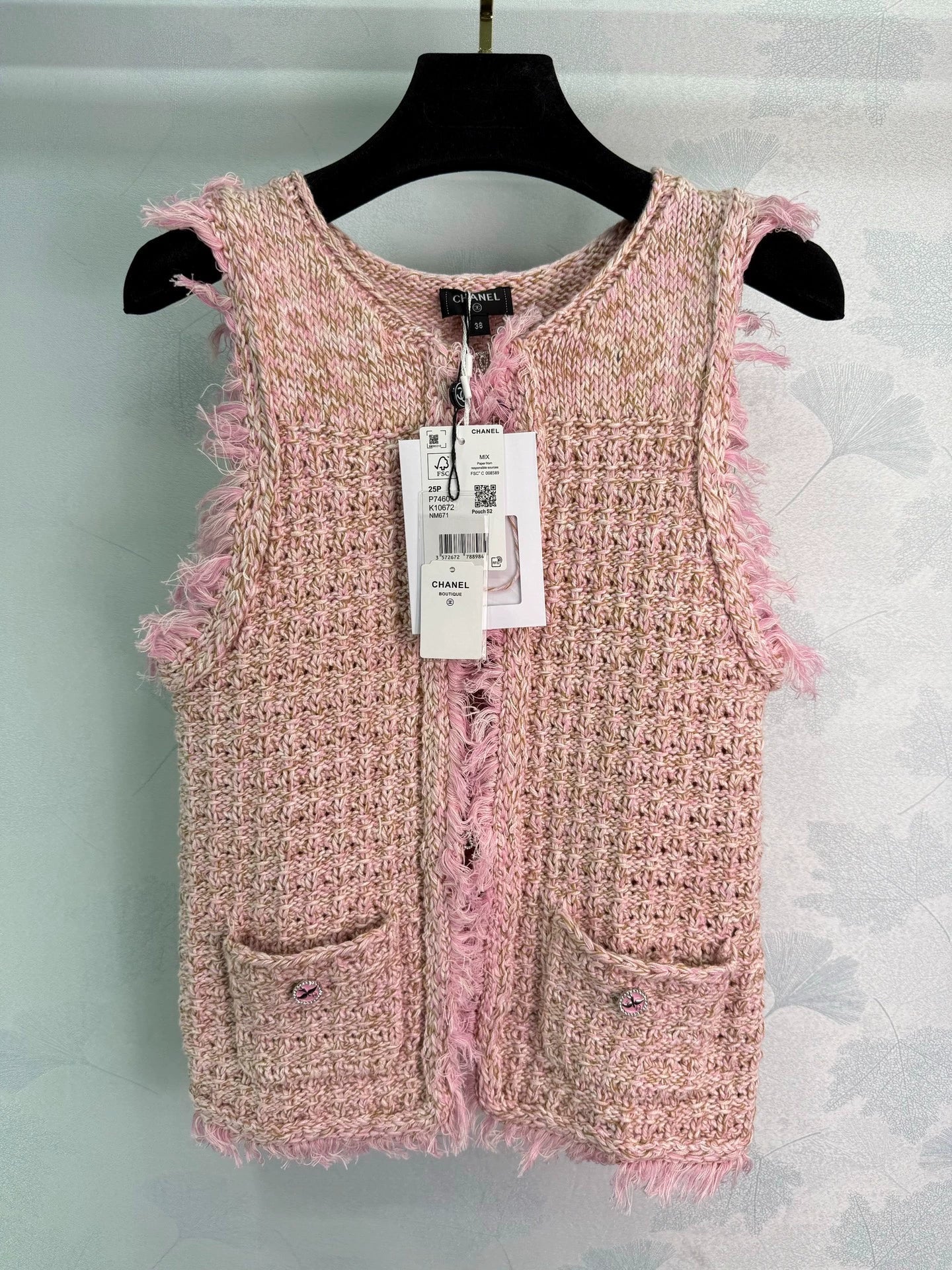2025 fringed knitted vest