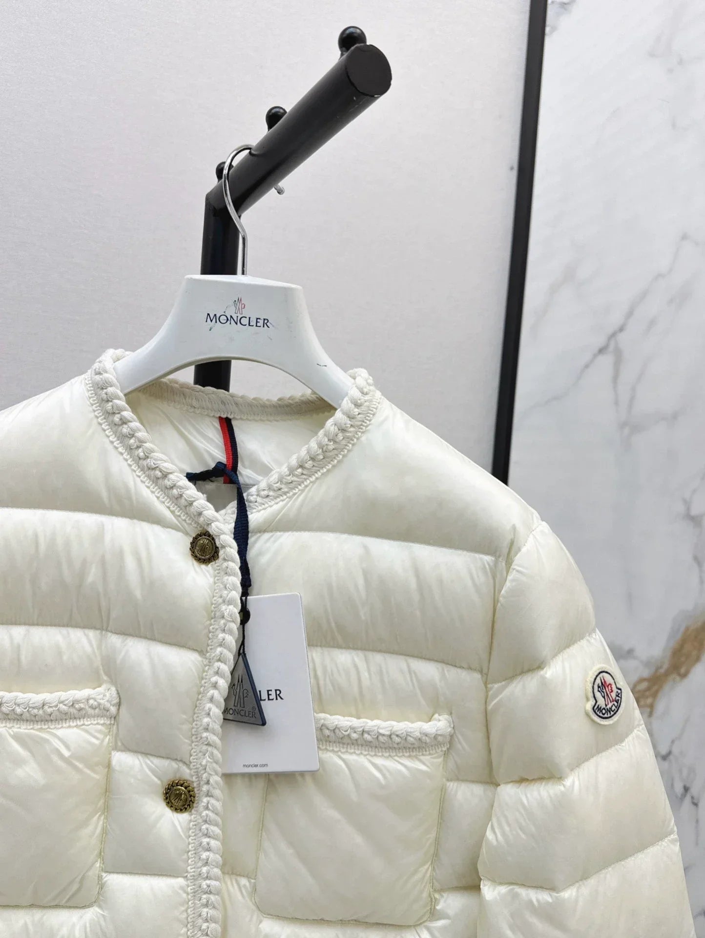 25fw Knitted and spliced down jacket