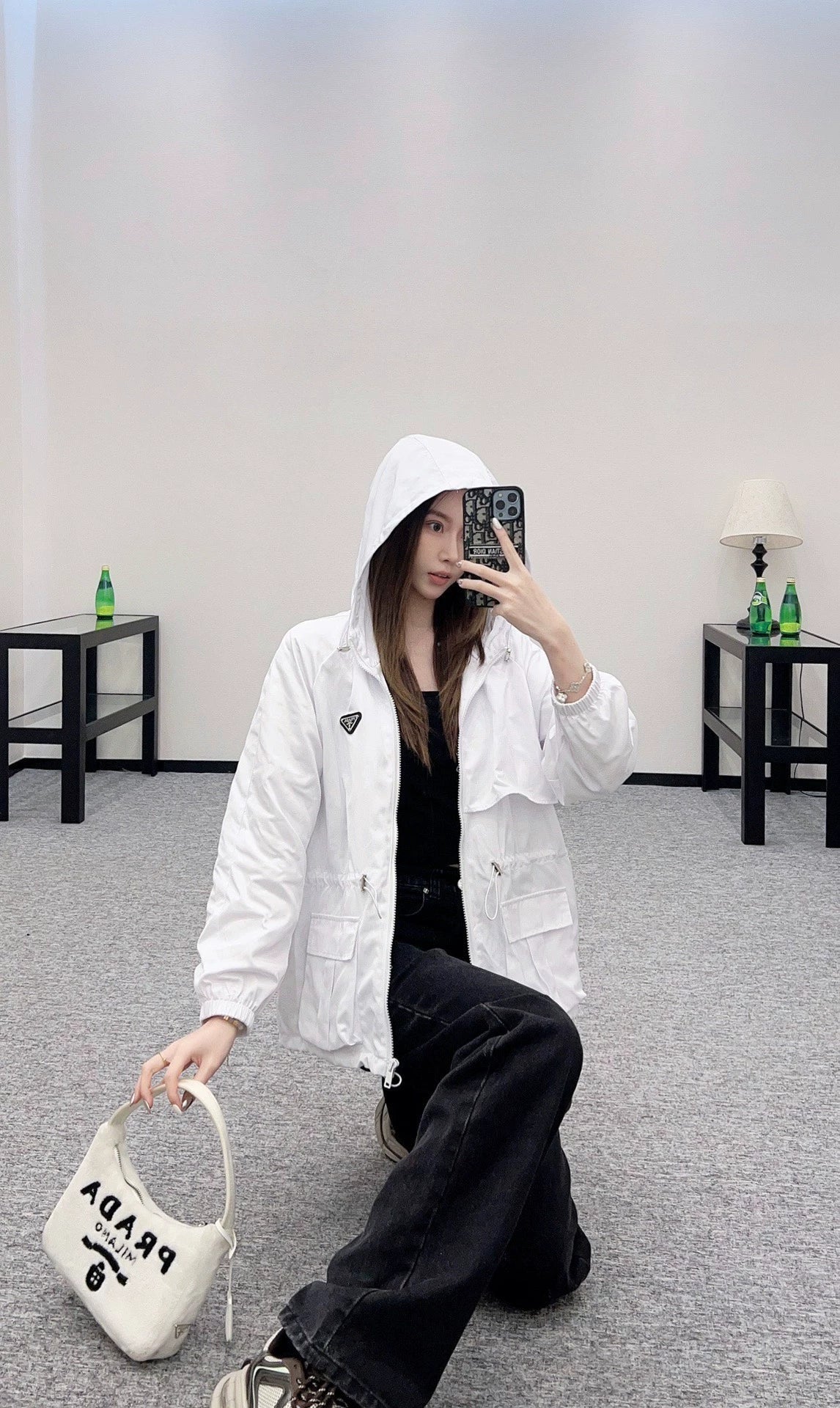 2025 Hooded drawstring jacket