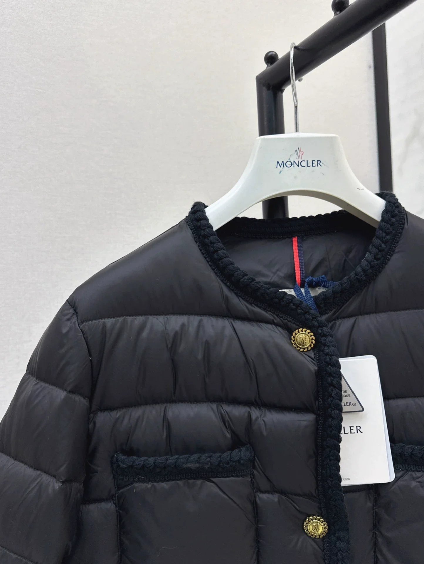 25fw Knitted and spliced down jacket