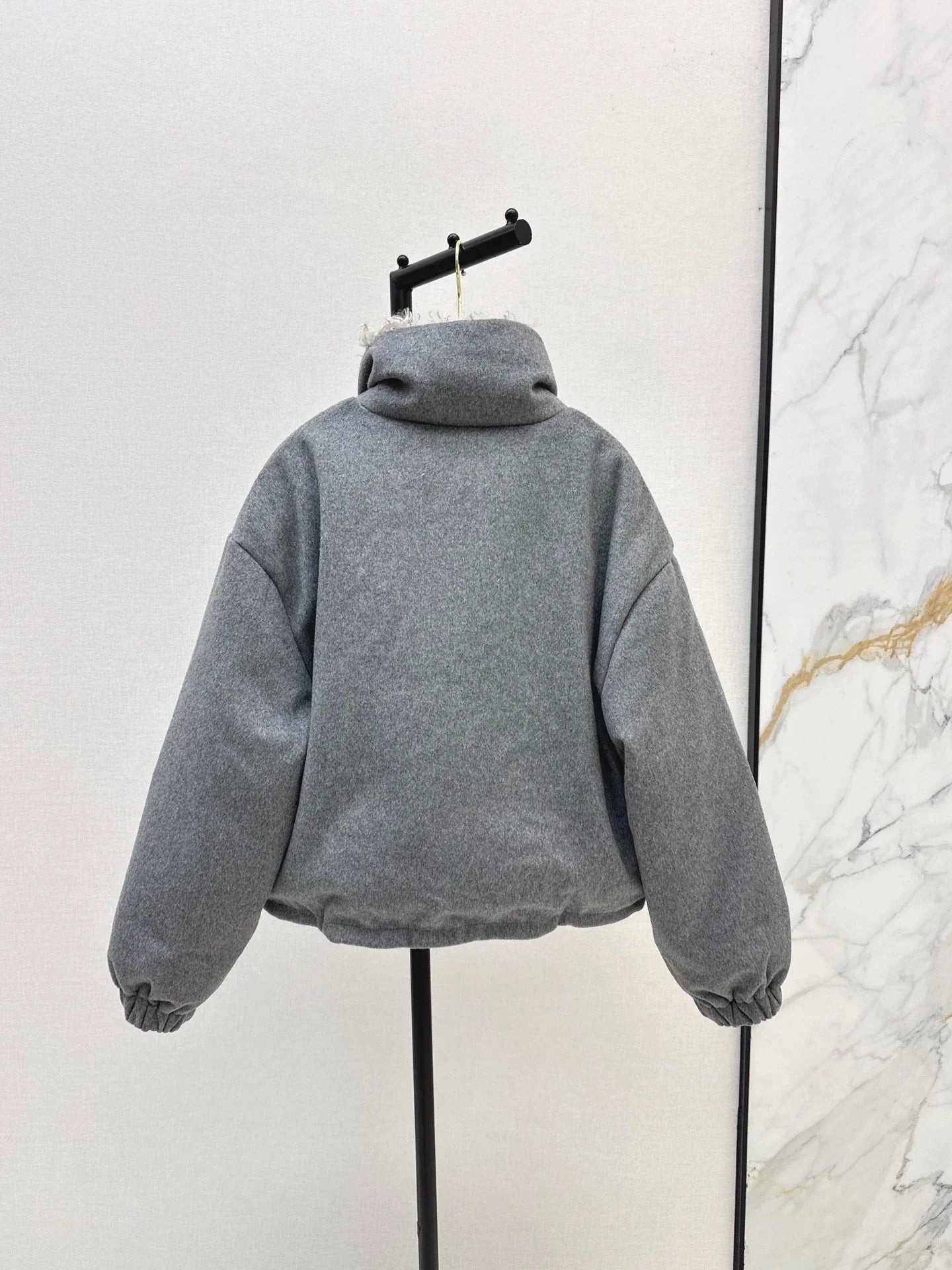 25fw Short standing collar down jacket