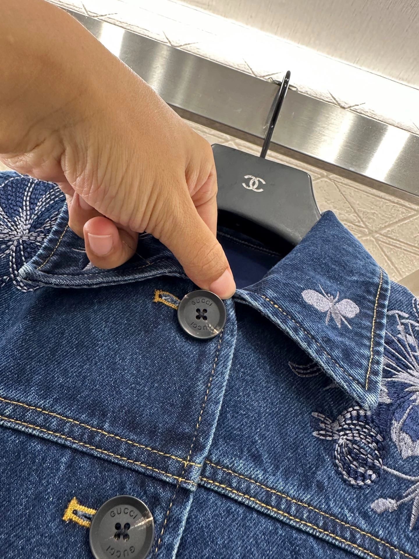 2025 Heavy industry embroidered denim jacket
