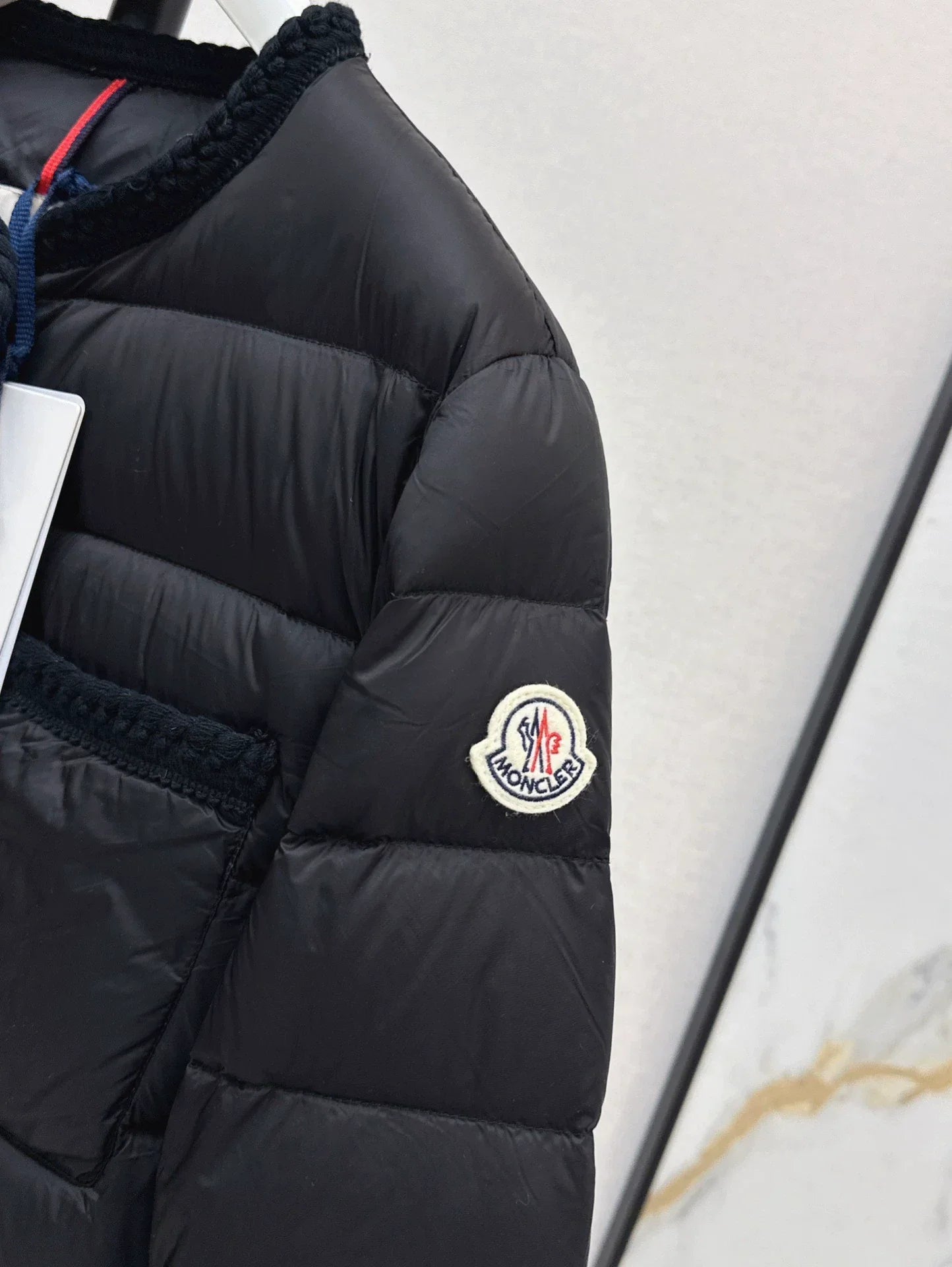 25fw Knitted and spliced down jacket