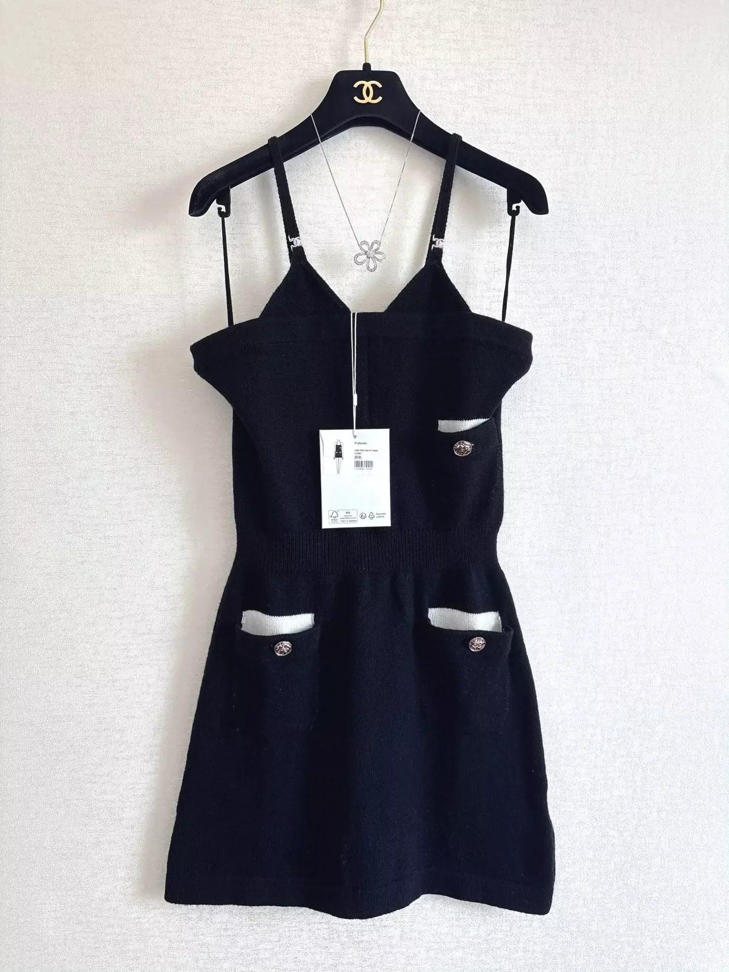 25fw Knitted camisole dress