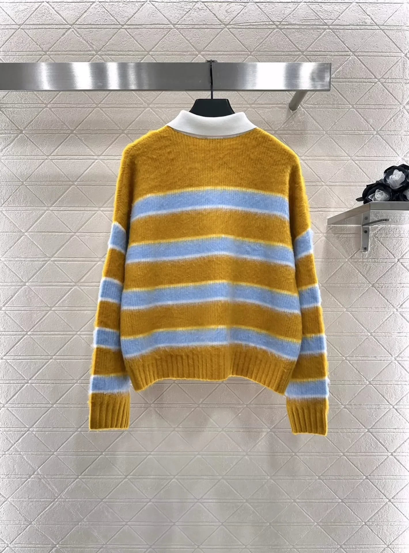 25fw New Striped Polo Sweater