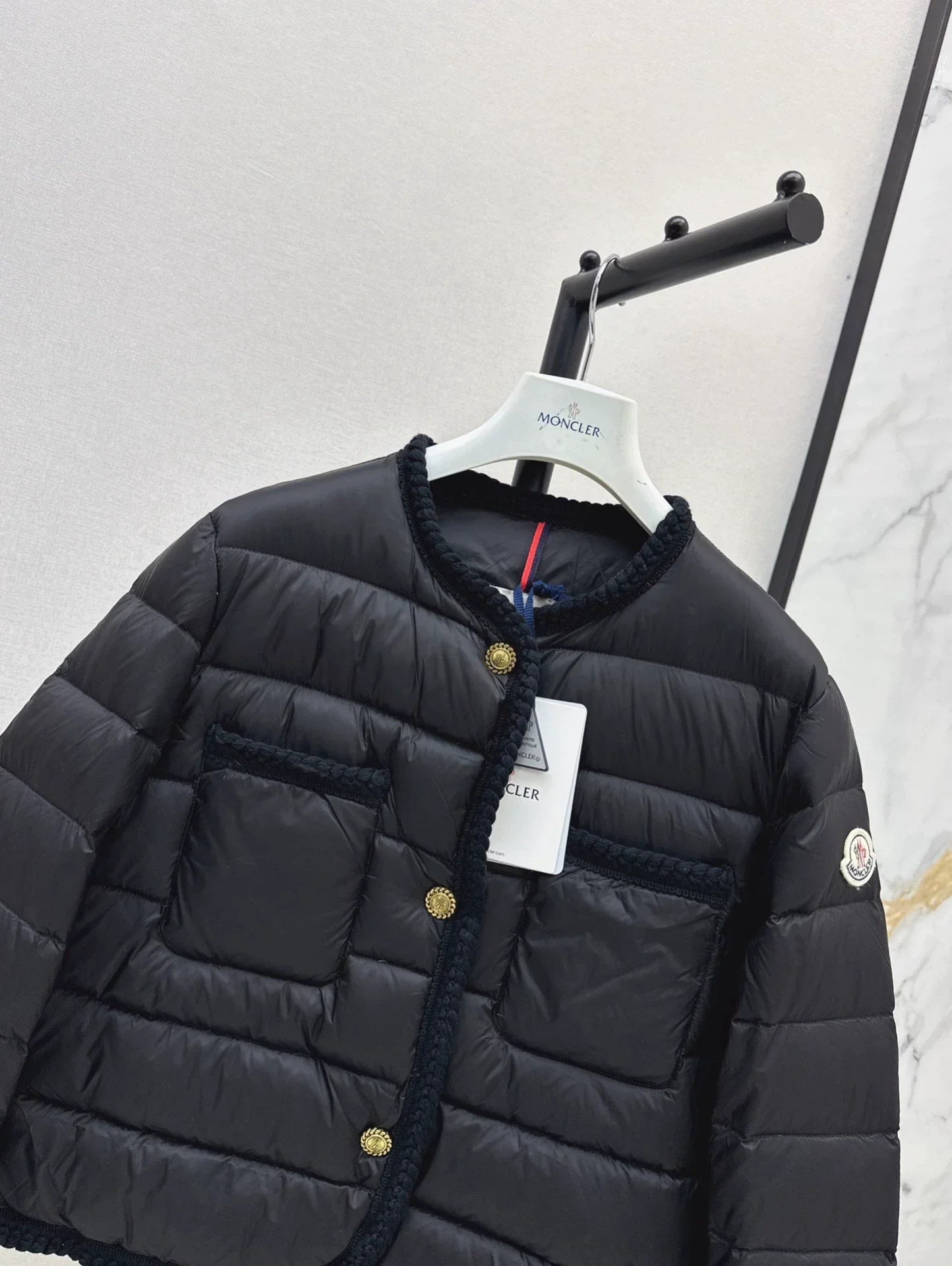 25fw Knitted and spliced down jacket