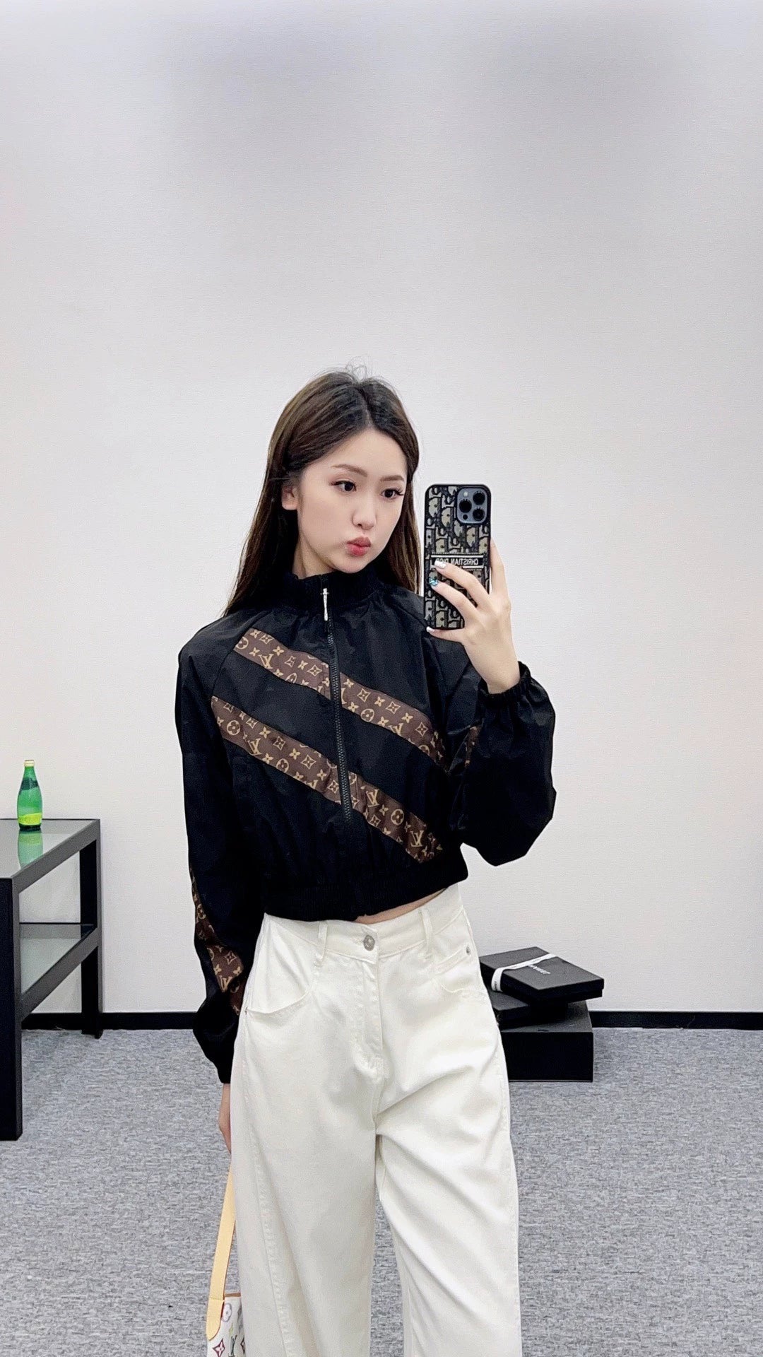 L 25 bias-cut casual jacket