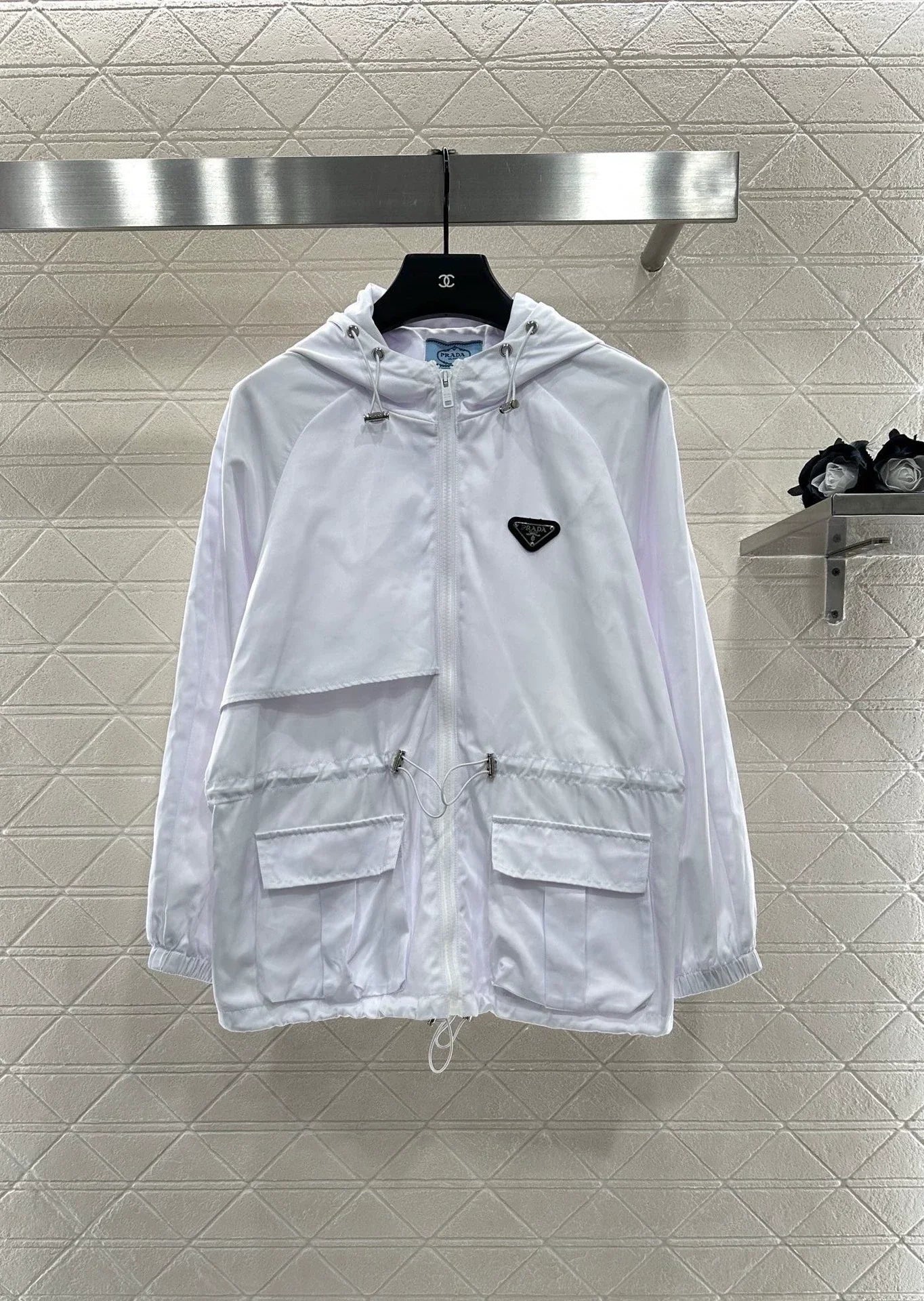 2025 Hooded drawstring jacket