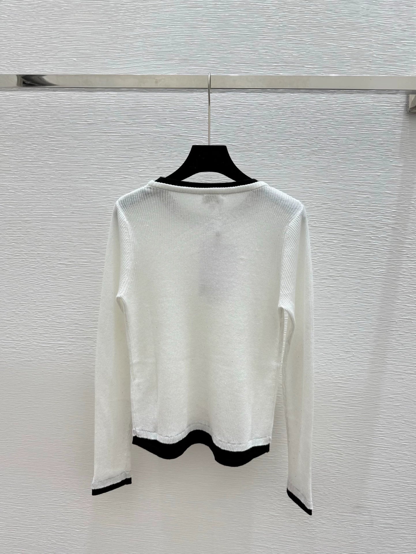 25fw Color blocked knitted sweater