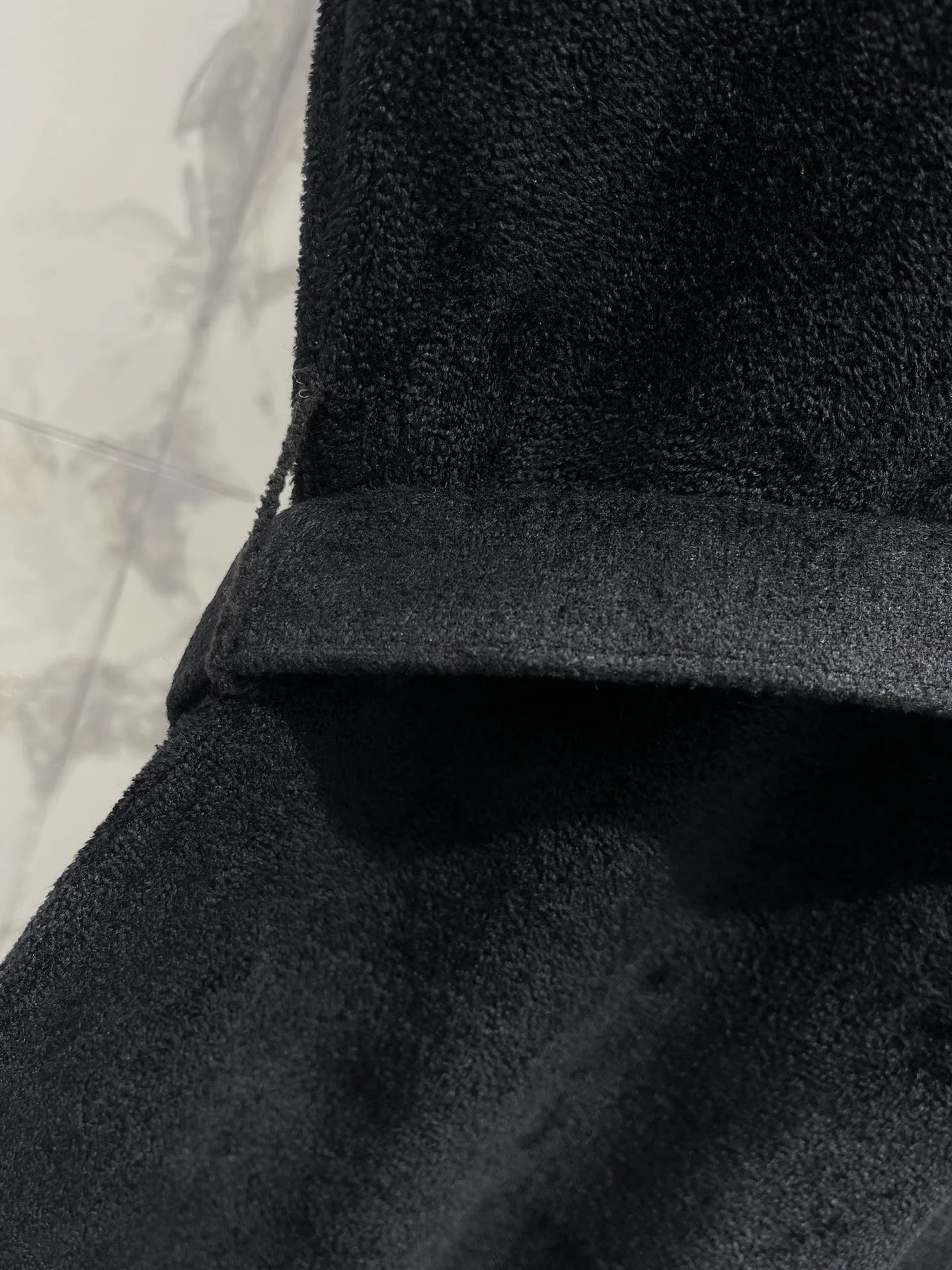 25fw Black diamond velvet chenille knit dress