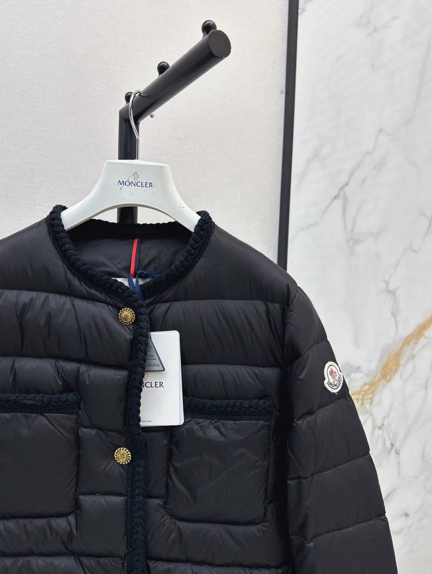 25fw Knitted and spliced down jacket