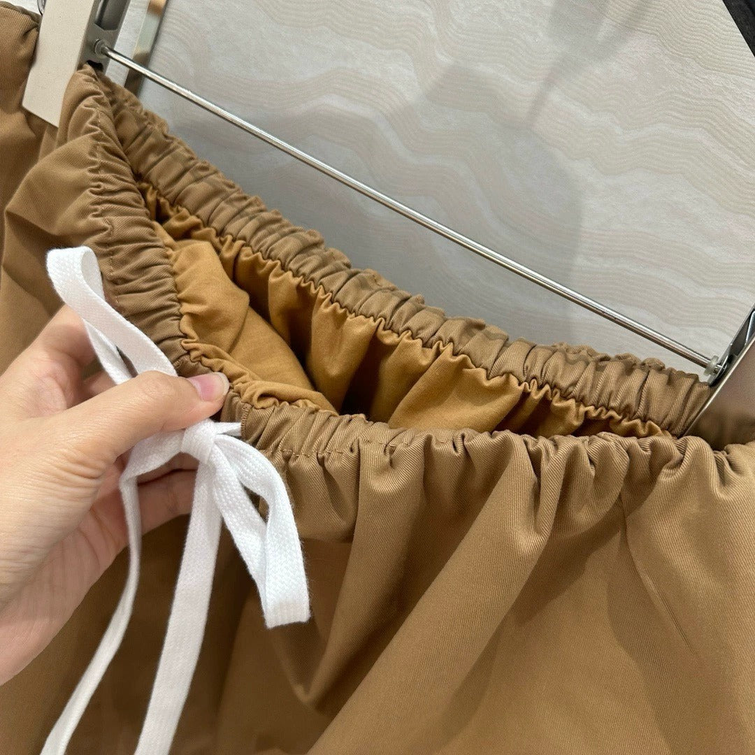 Double-layer flower bud puffy miniskirt